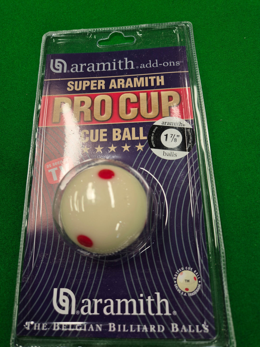 Pro Cup 1 7/8" Spotted White Pool Ball