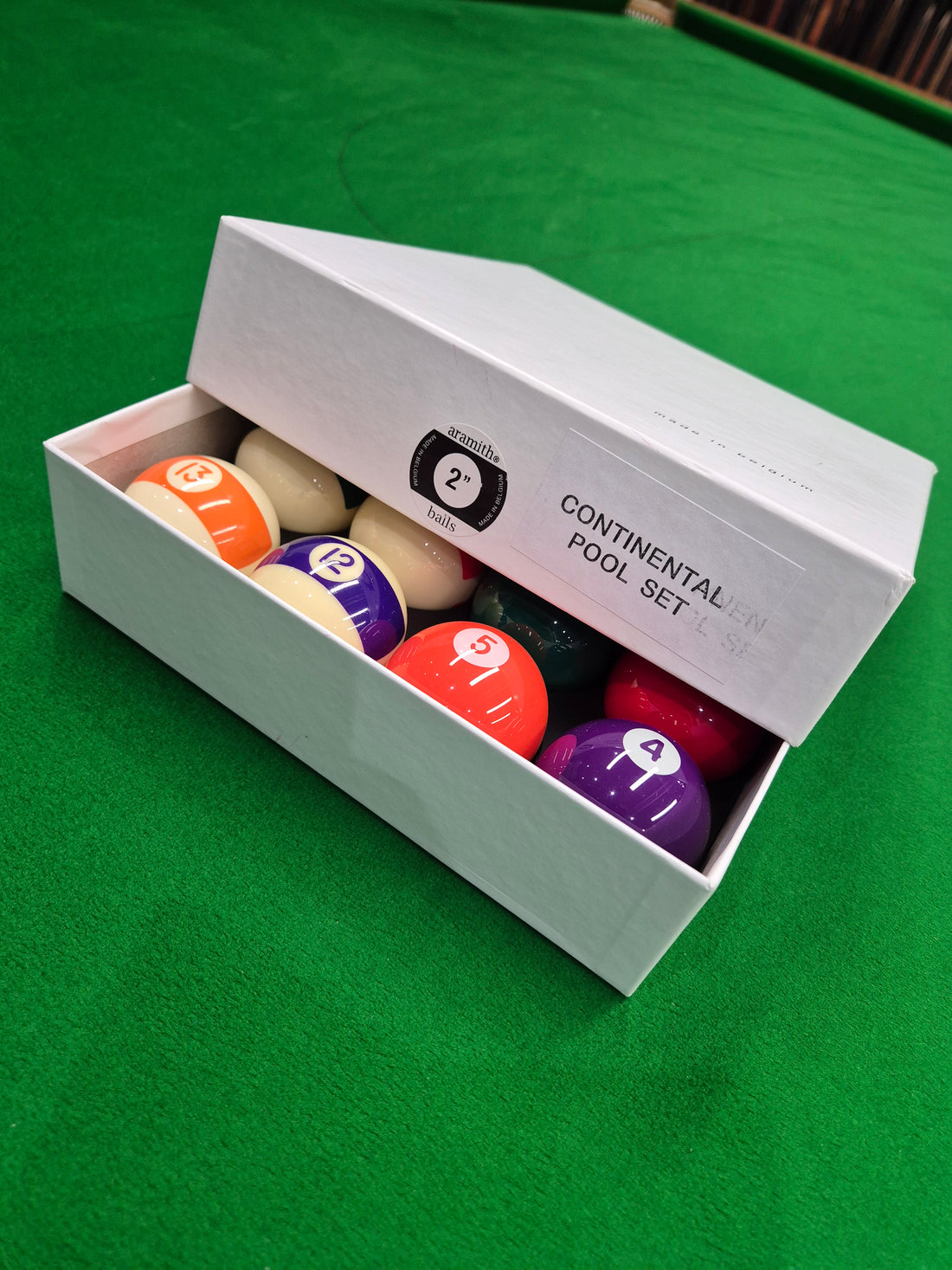 Aramith Screen Printed Spots & Stripes 2" Pool Balls