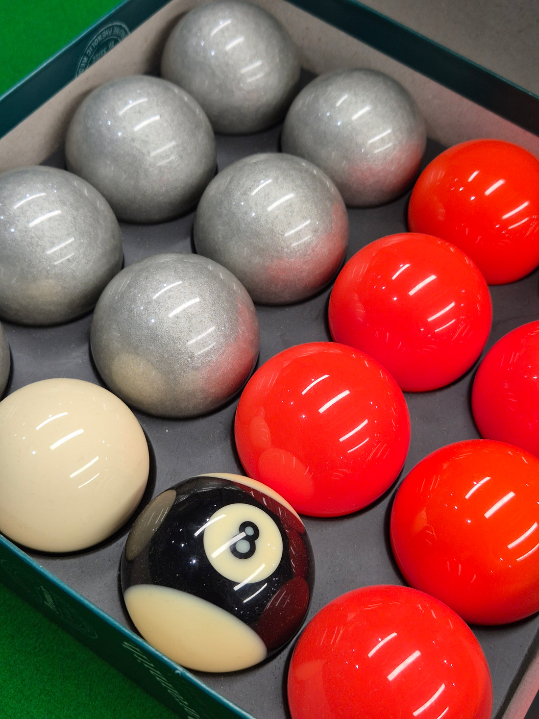 Aramith Premier 2" Pool Balls - Orange & Silver