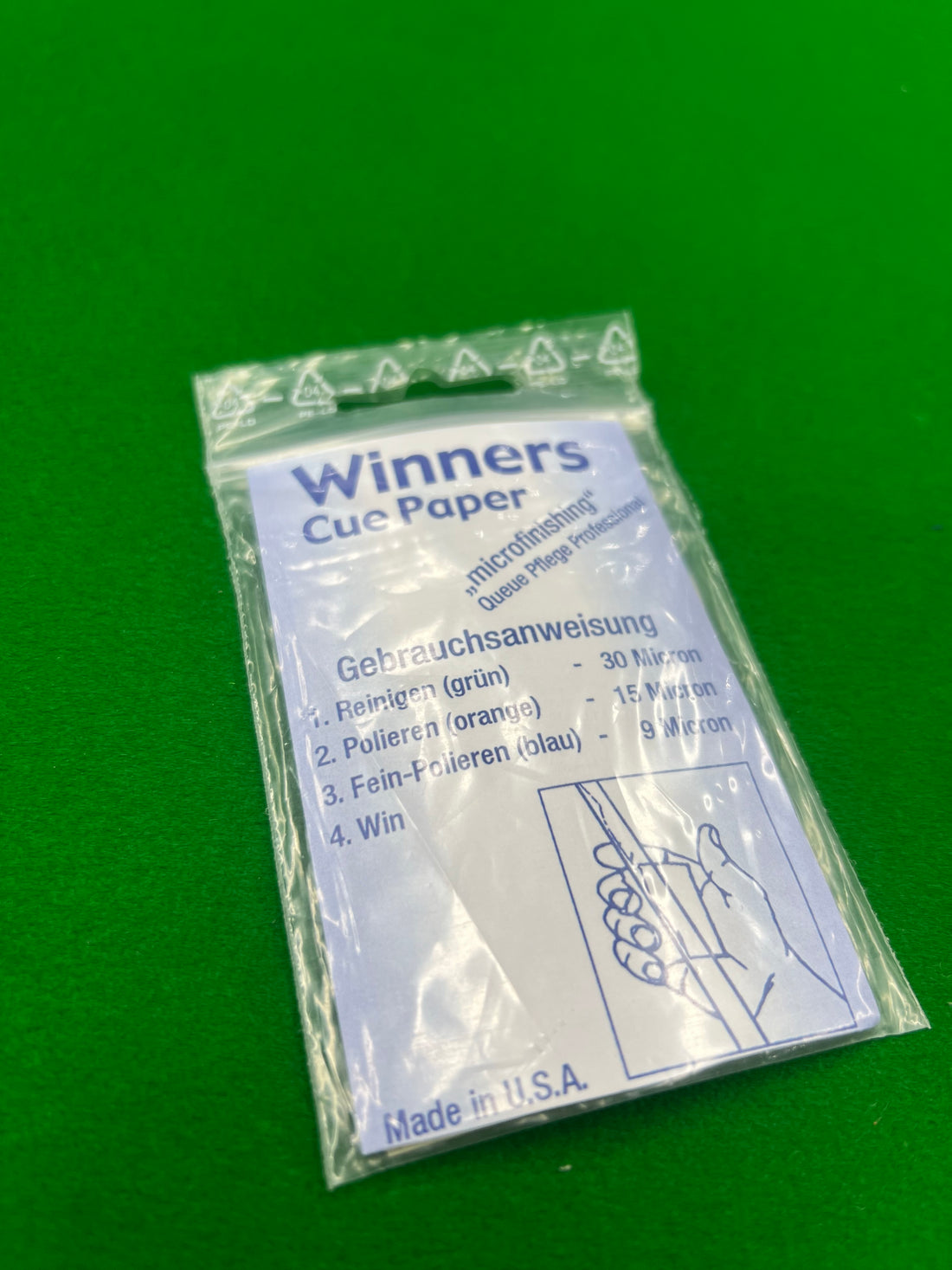 Winners Cue Paper