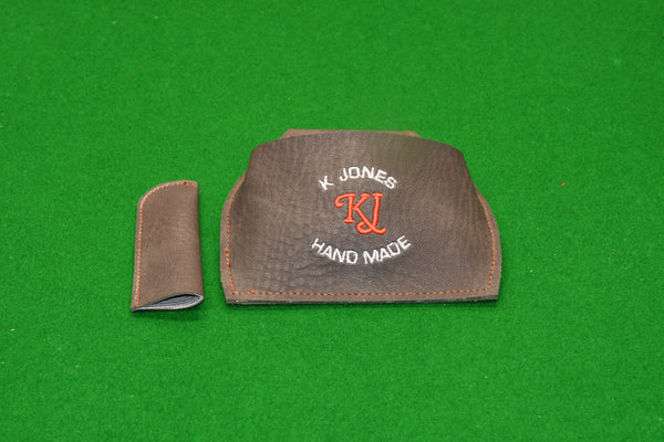 Chalk Pouch & Tip Protector Set Brown (Leatherette)