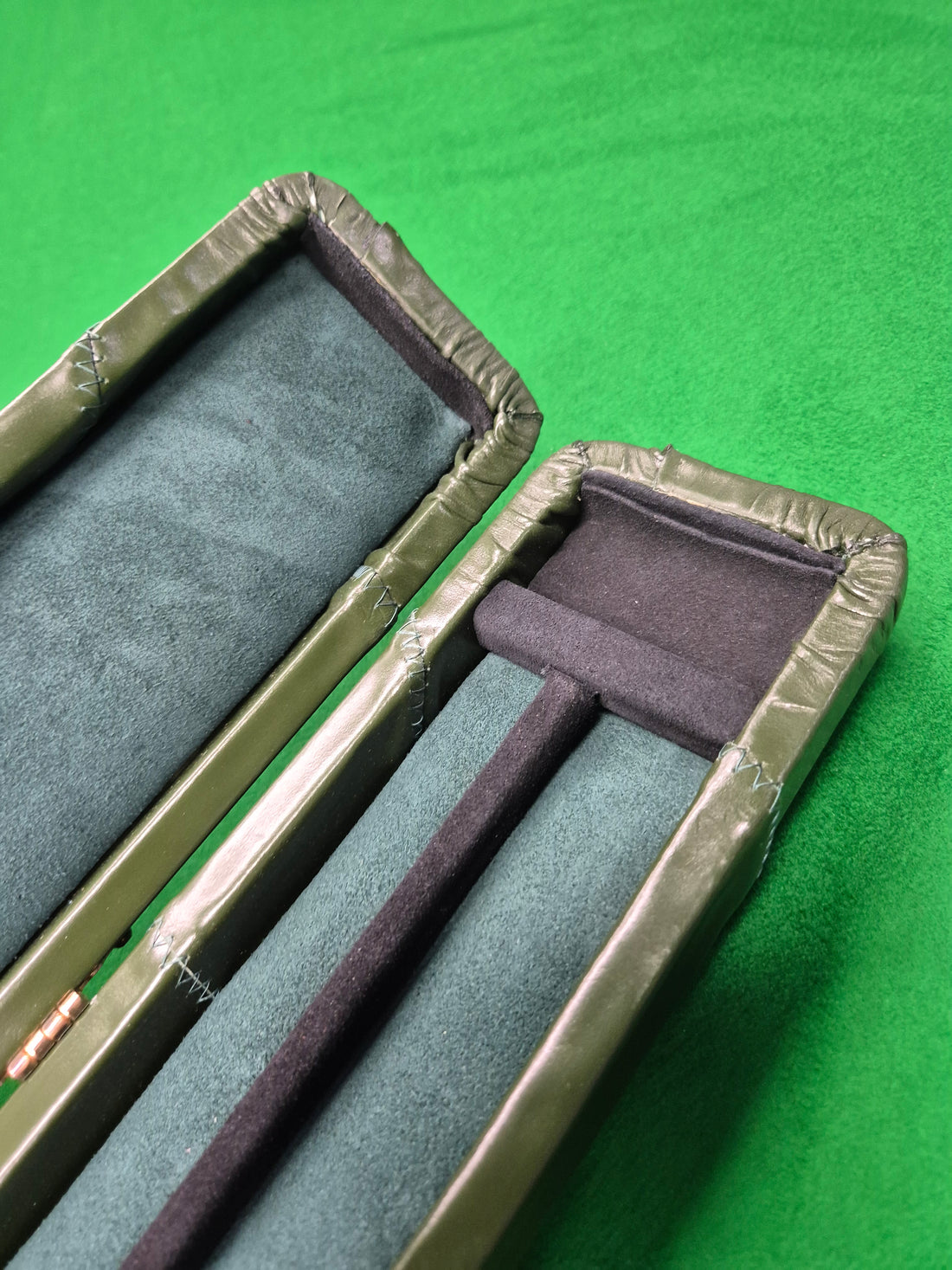 Genuine Patchwork Leather 1 Piece 2 Slot Case