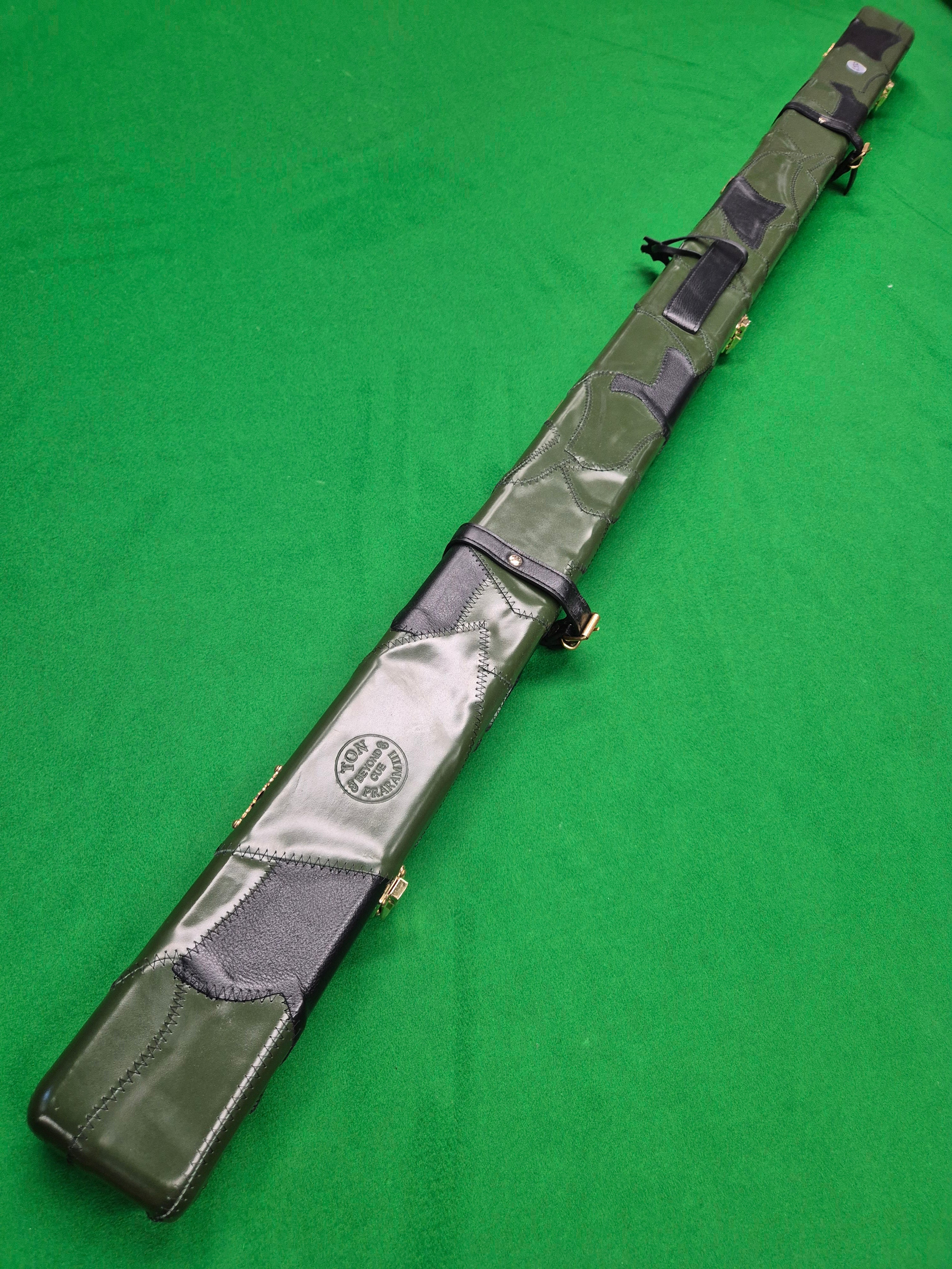 1 Piece 2 Slot Genuine Patchwork Leather