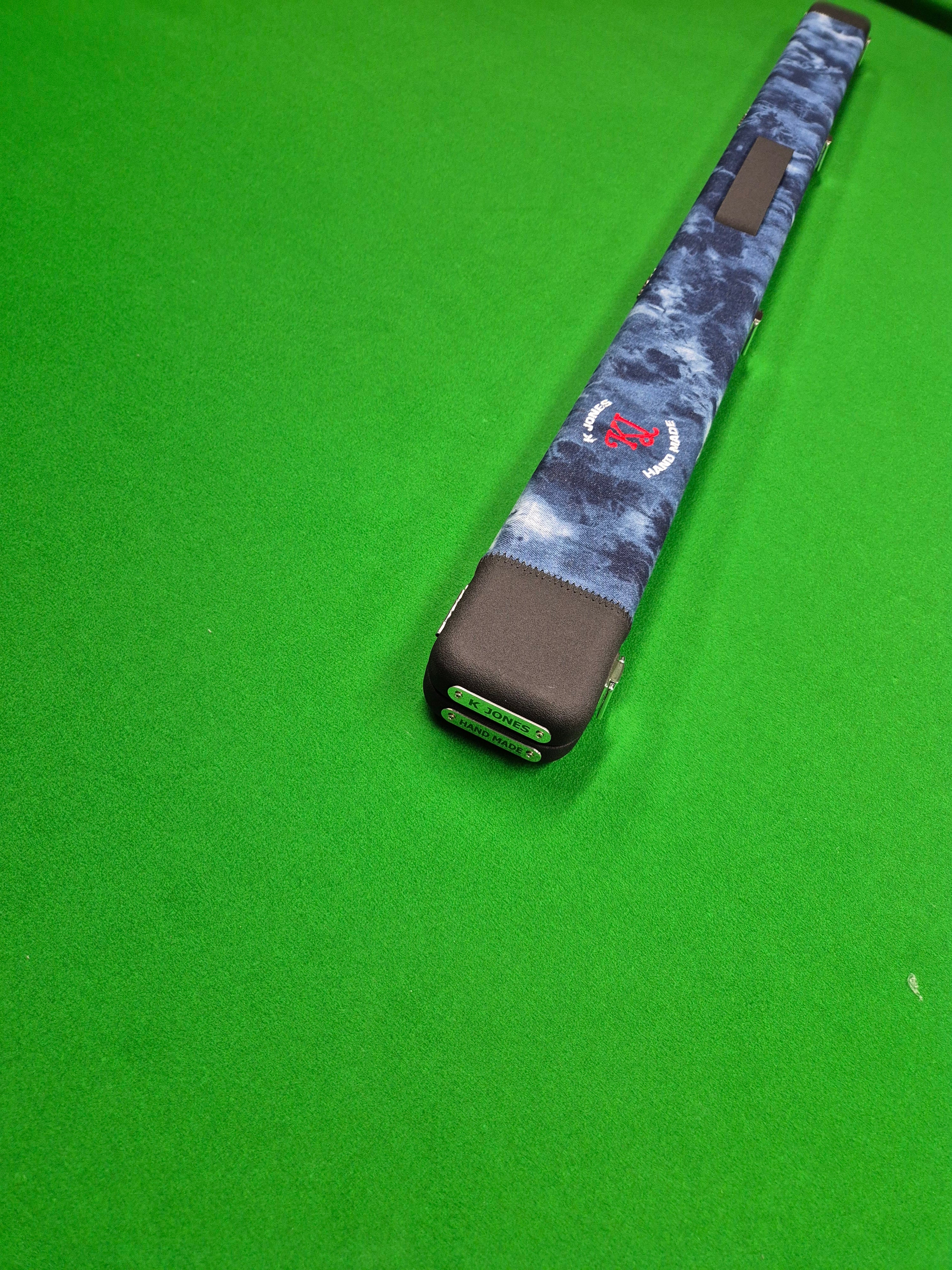 3/4 2 Slot Synthetic Leather & Blue Denim KJS03