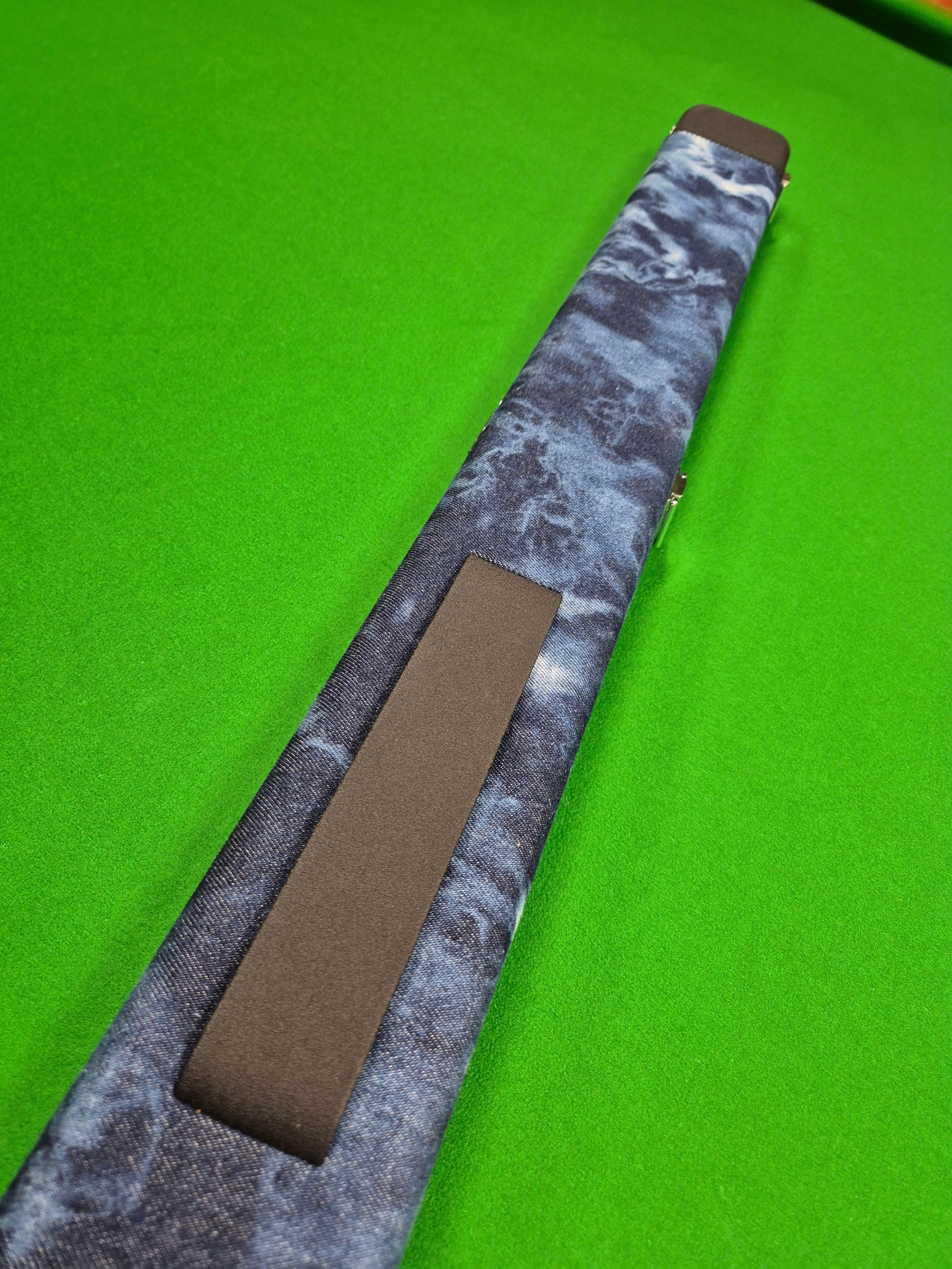 3/4 2 Slot Synthetic Leather & Blue Denim KJS03