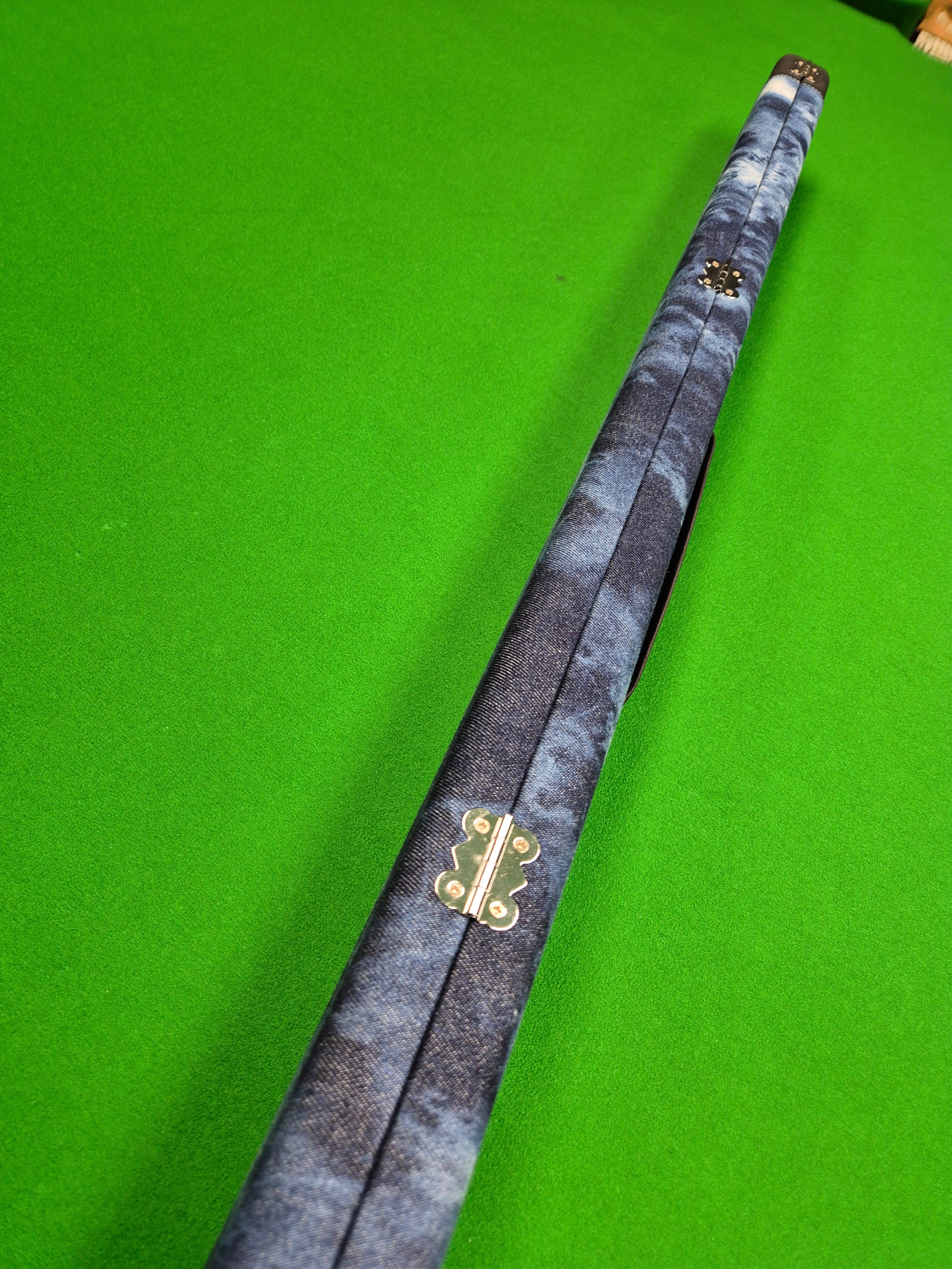 3/4 2 Slot Synthetic Leather & Blue Denim KJS03