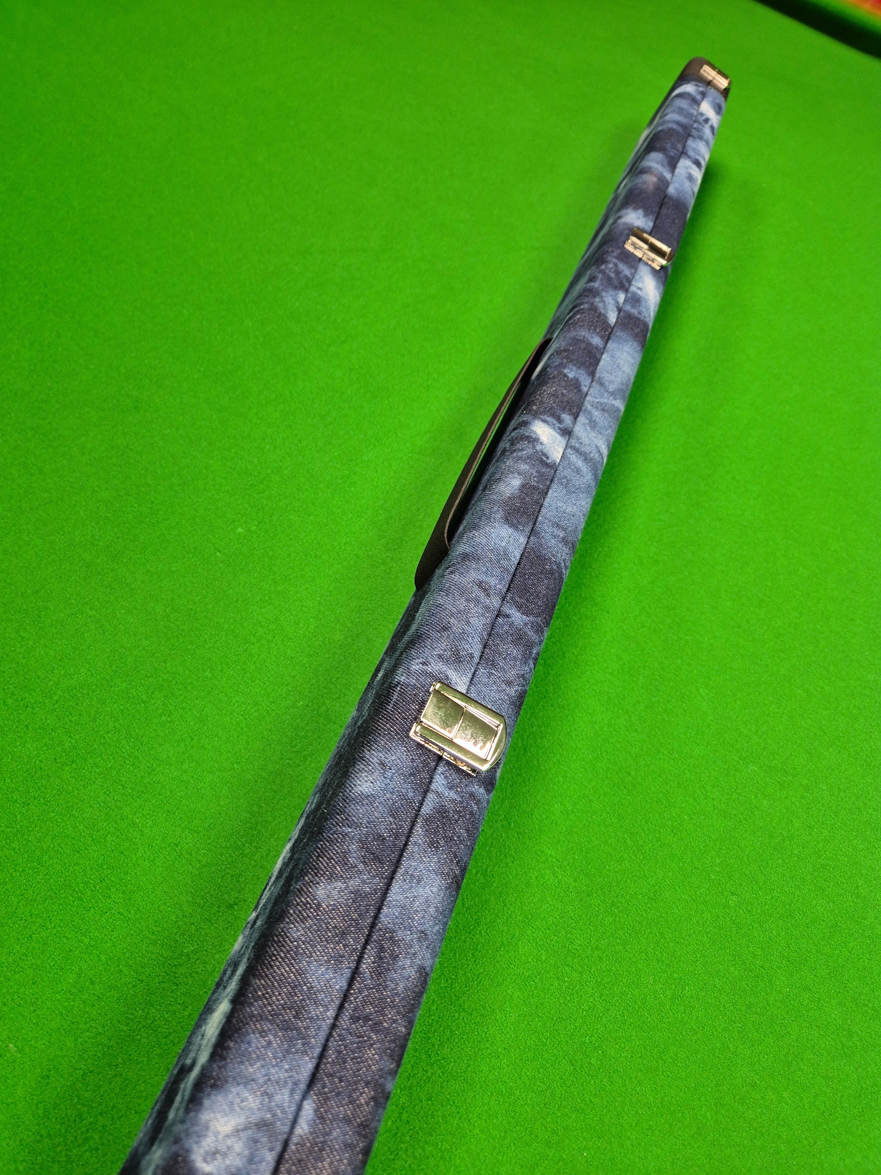 3/4 2 Slot Synthetic Leather & Blue Denim KJS03