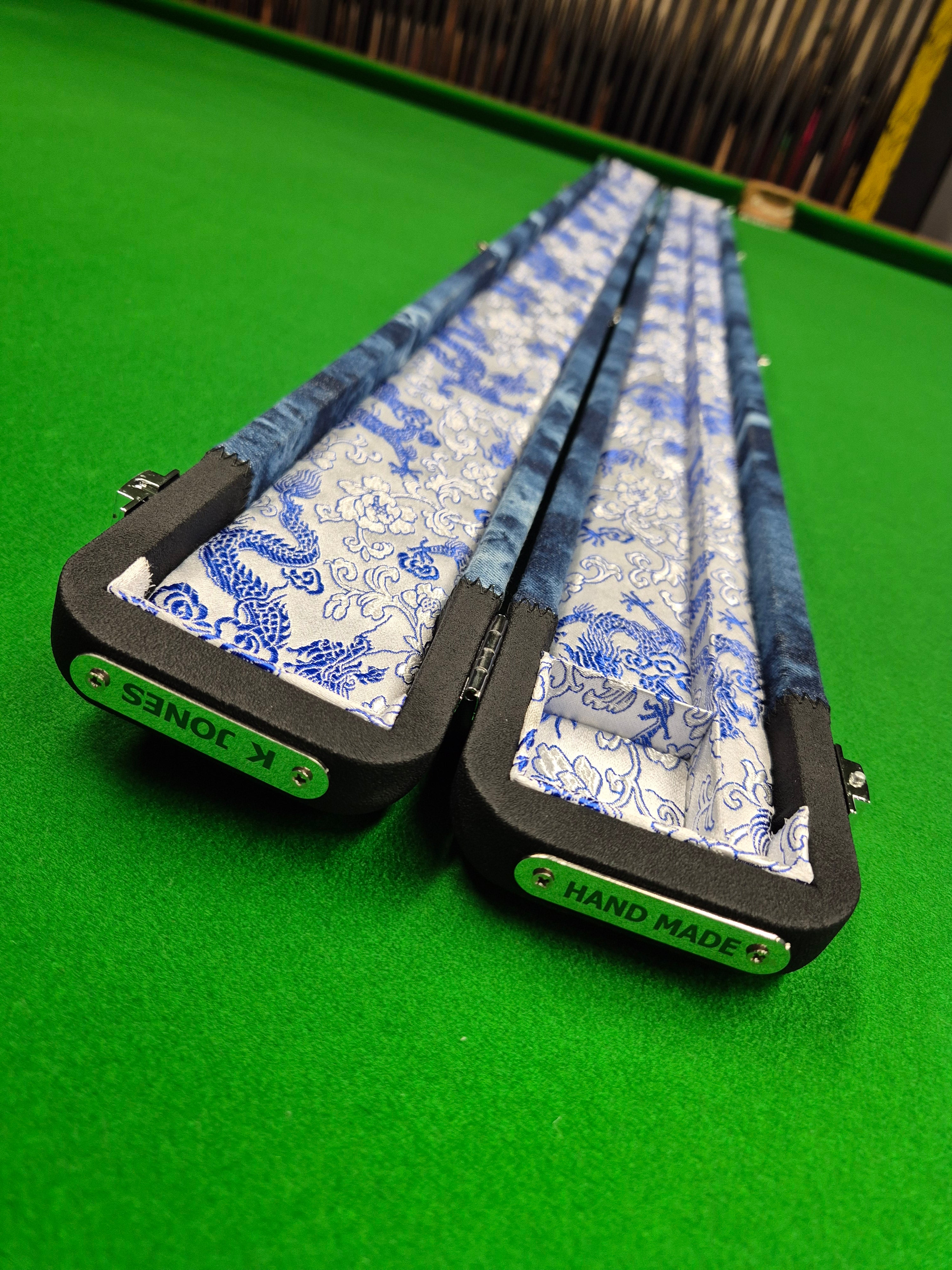 3/4 2 Slot Synthetic Leather & Blue Denim KJS03