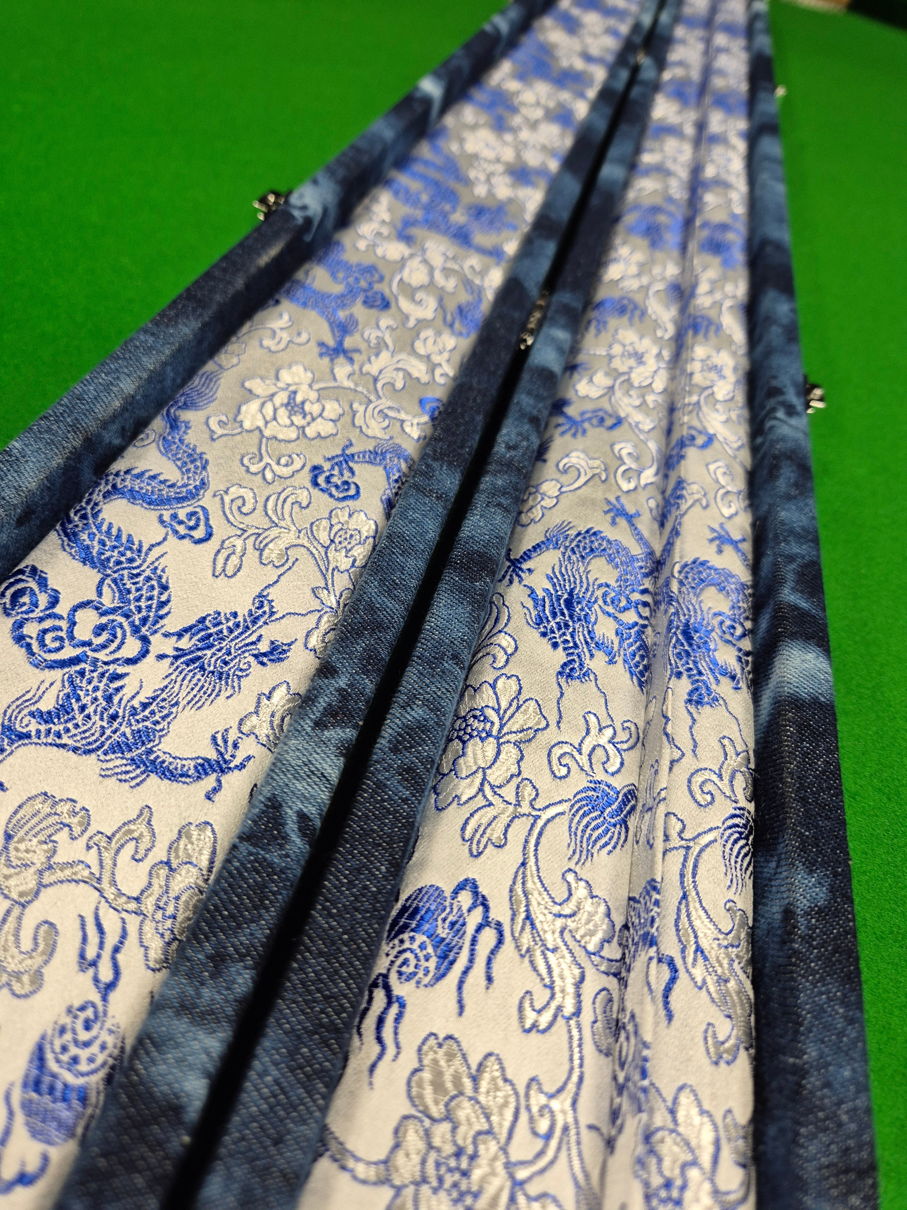 3/4 2 Slot Synthetic Leather & Blue Denim KJS03