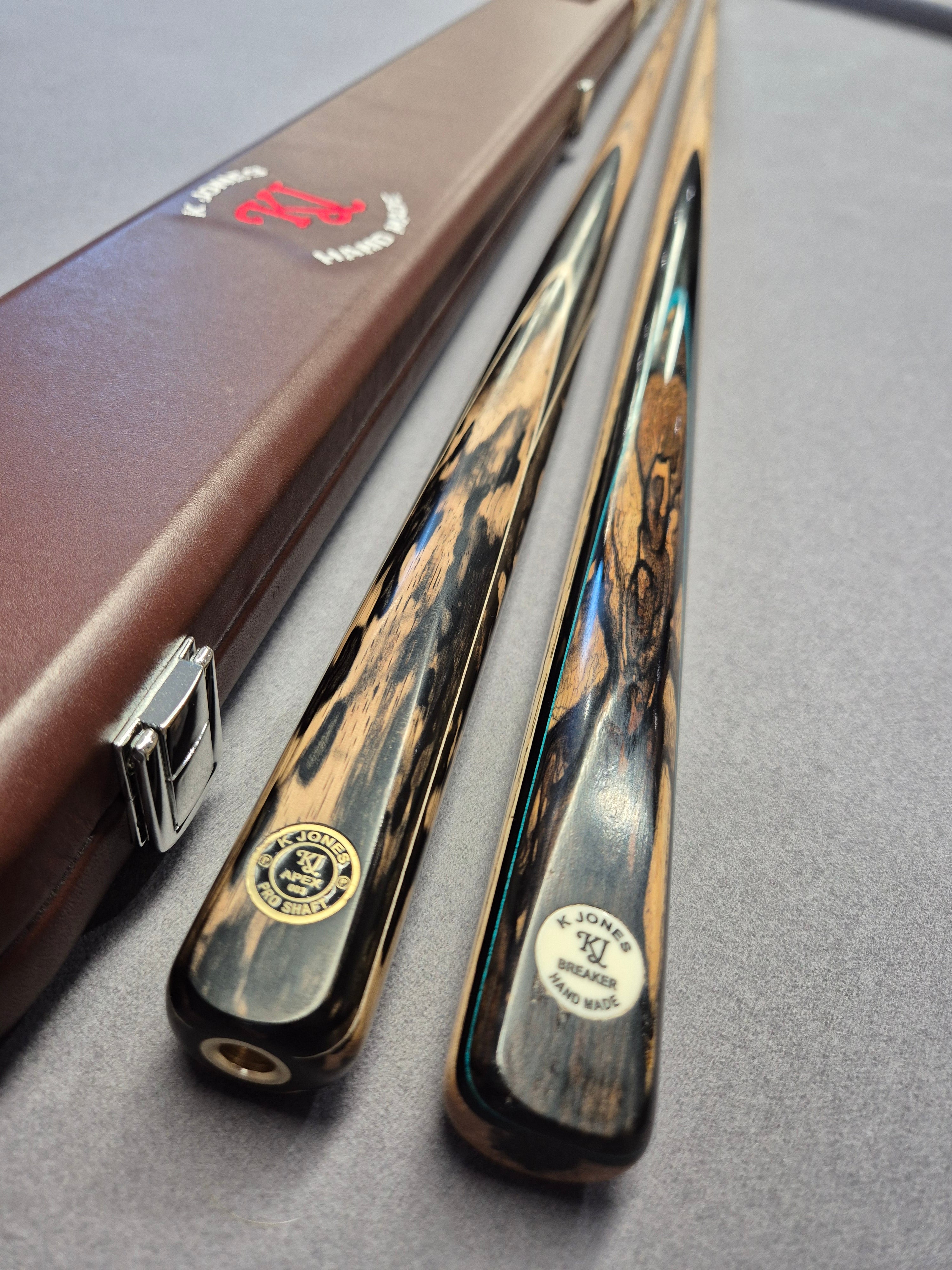 KJ Pool Cue & Break Cue Set with Leather Case