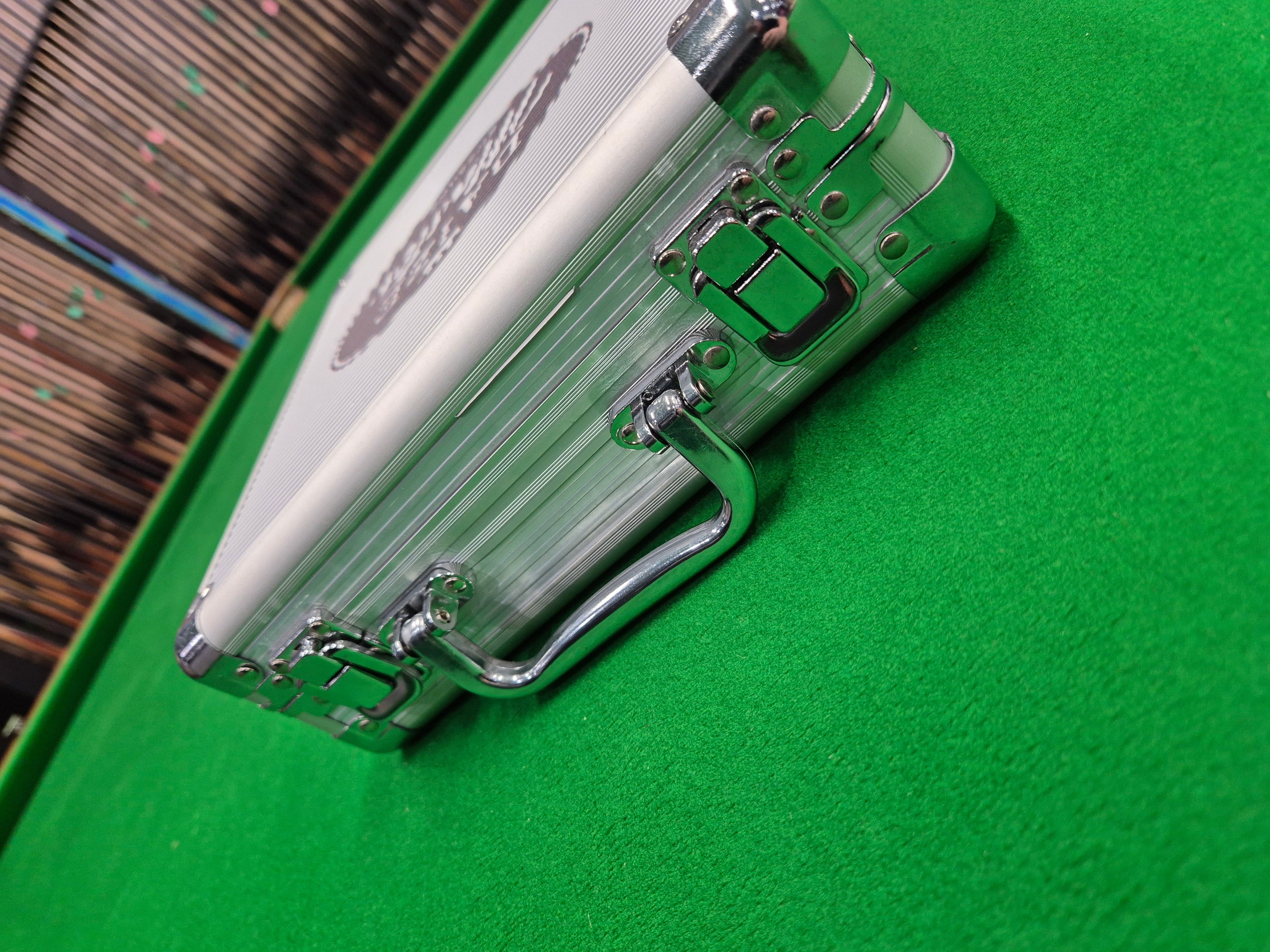 Super Aramith Pro Cup 2" Pool Balls with Aluminium Case - Blue & Yellow