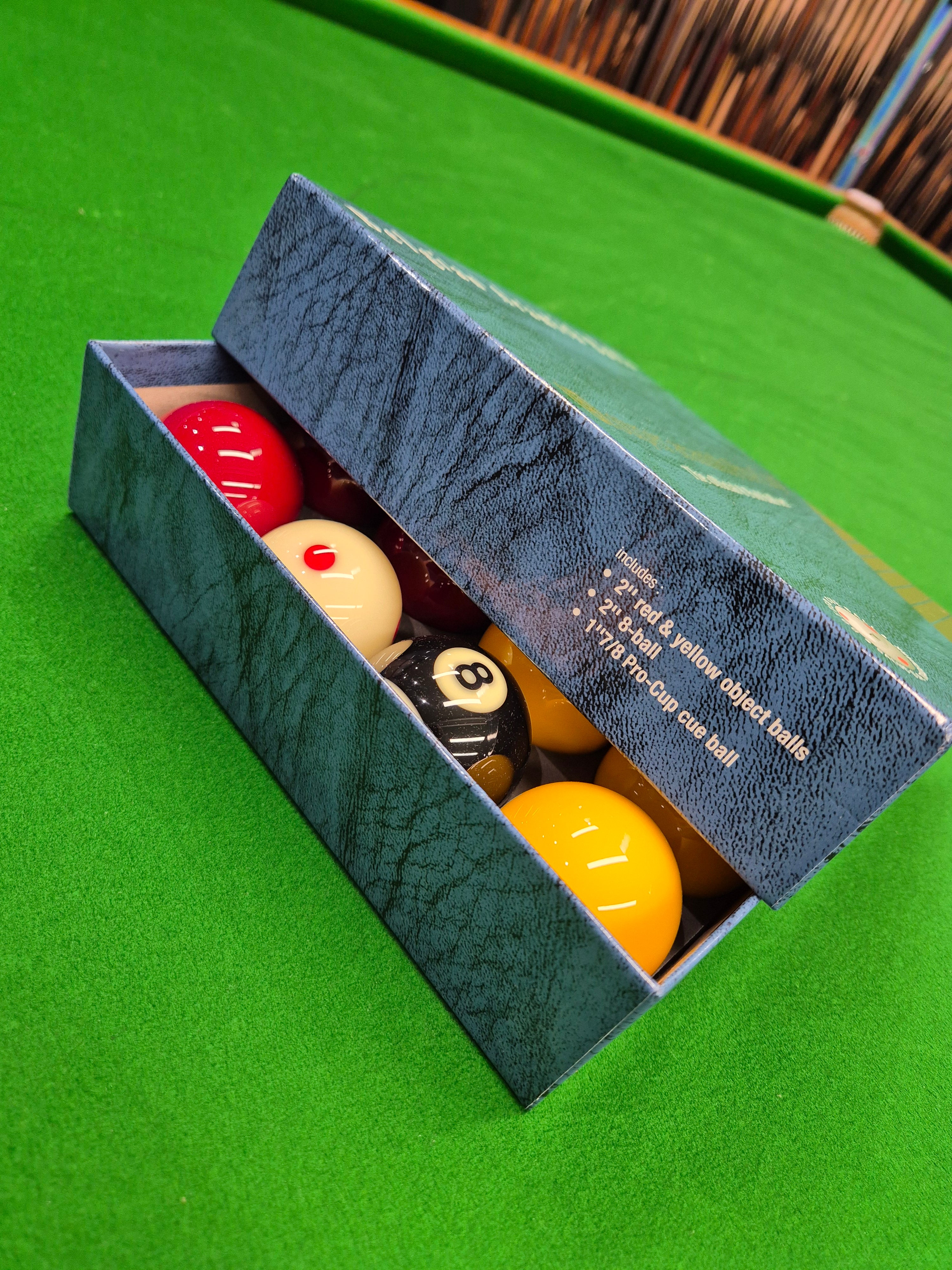 Super Aramith Pro Cup 2" Pool Balls - Red & Yellow