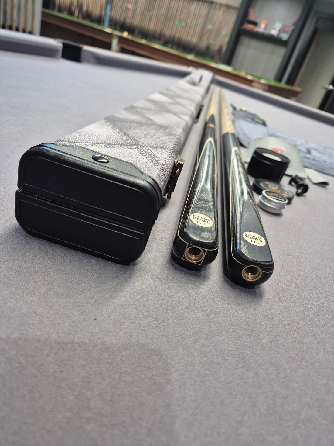 Ultimate Pool Limited Tom Cousins Pool Cue & Break Cue Set with Case and Accessories