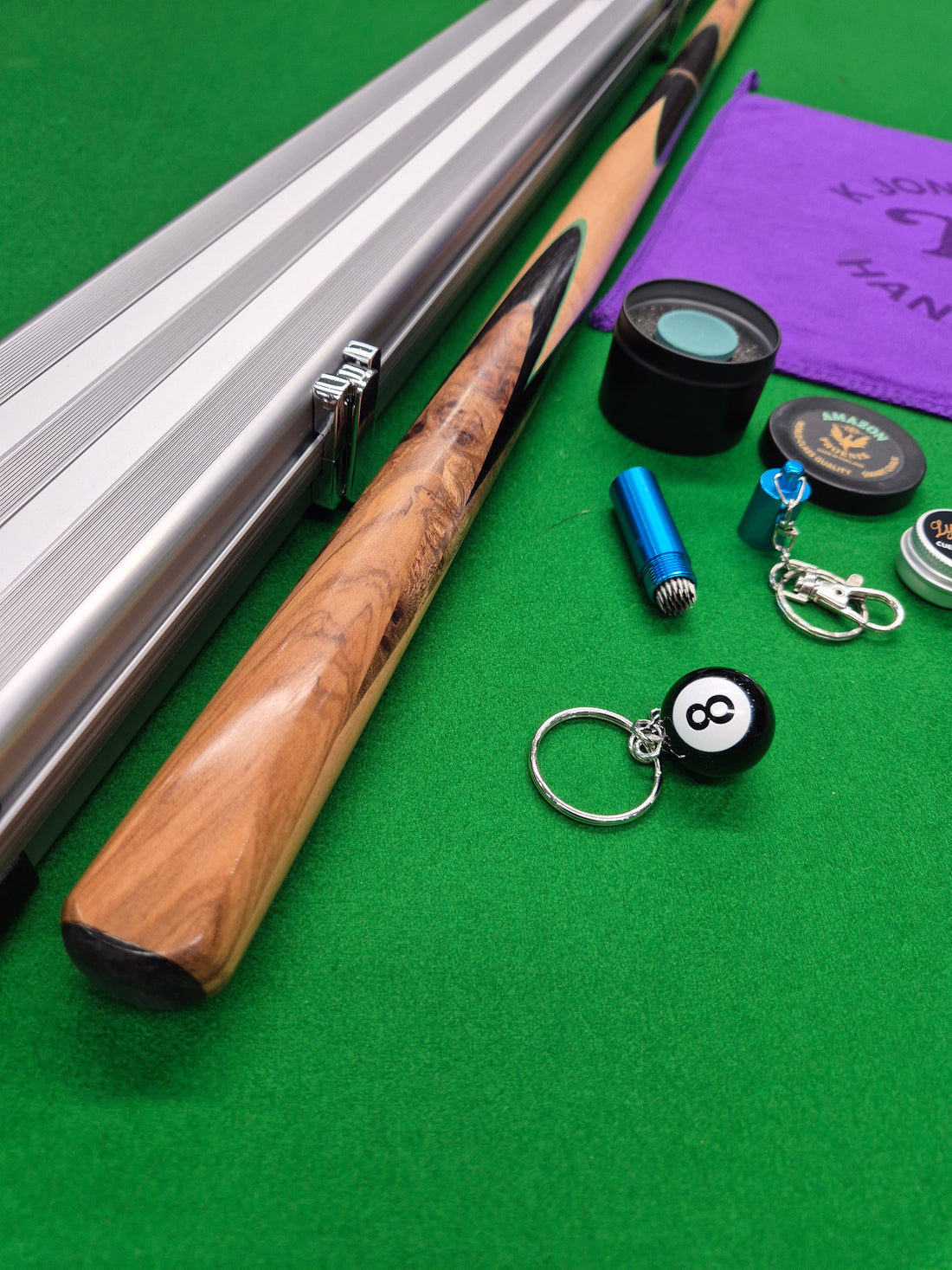 Rob Silverwood 3/4 Cue & Case Set with Accessories