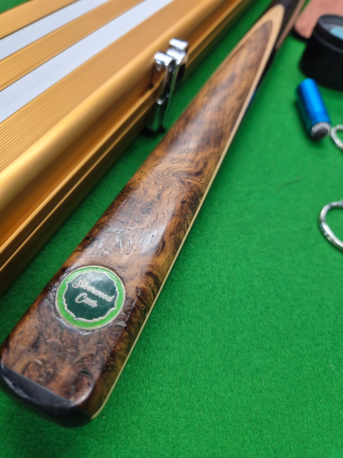 Rob Silverwood 3/4 Cue & Case Set with Accessories