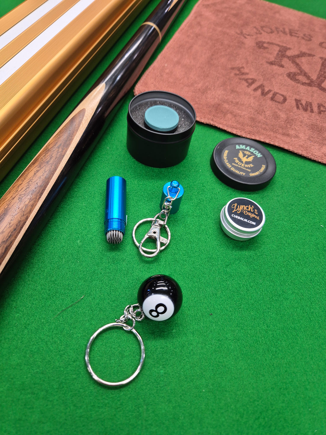 Rob Silverwood 3/4 Cue & Case Set with Accessories