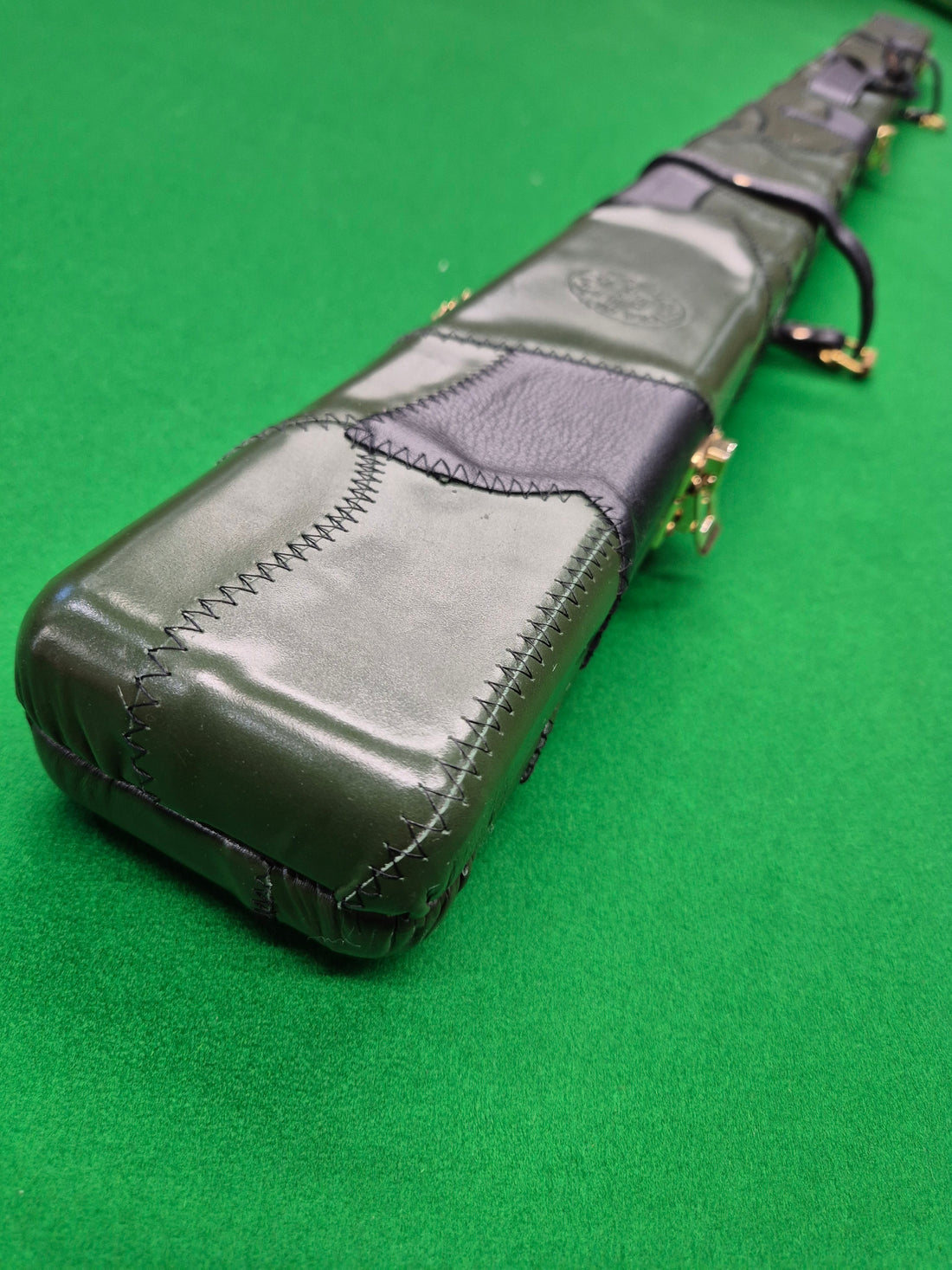 1 Piece 2 Slot Genuine Patchwork Leather