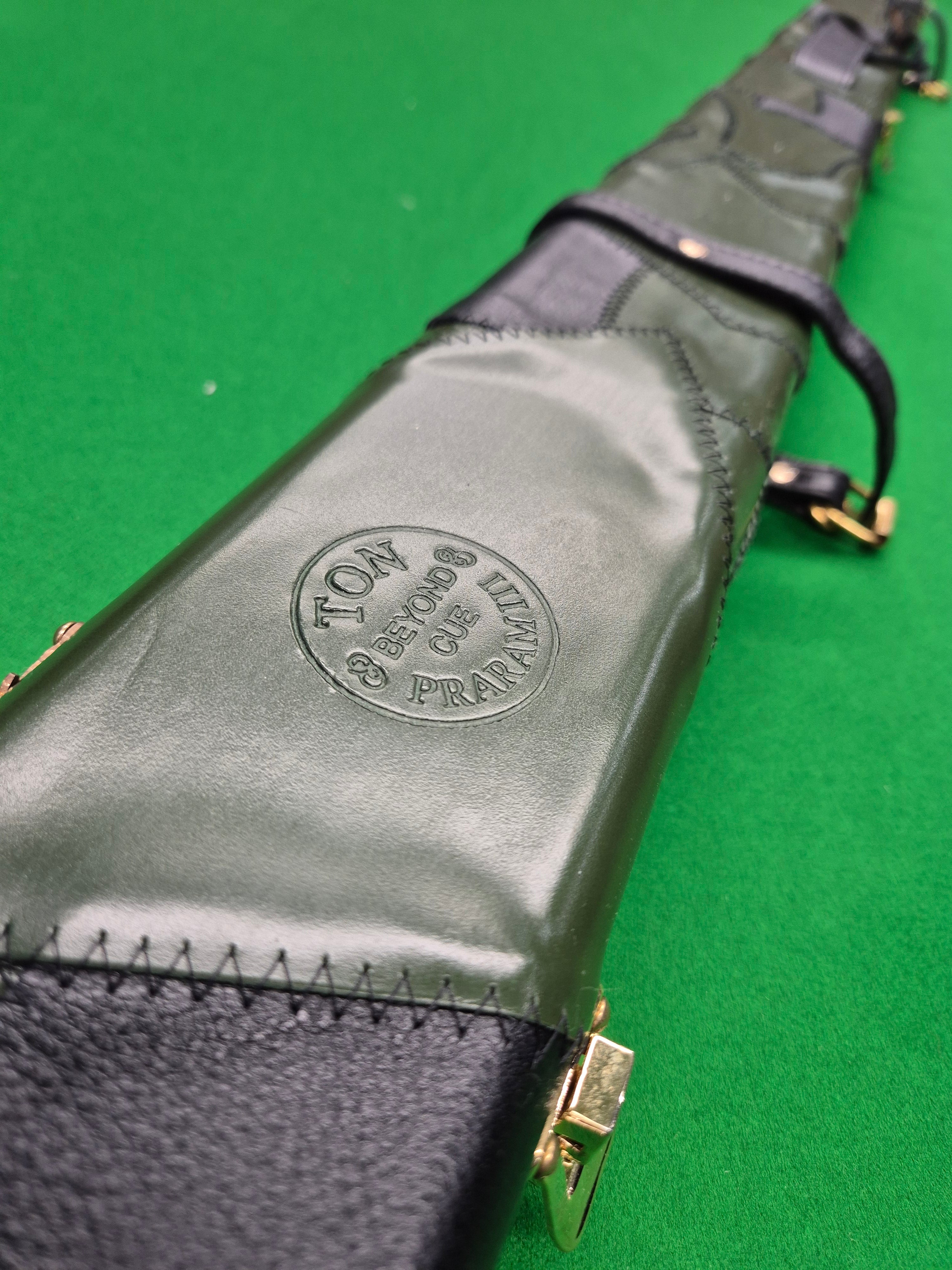 1 Piece 2 Slot Genuine Patchwork Leather