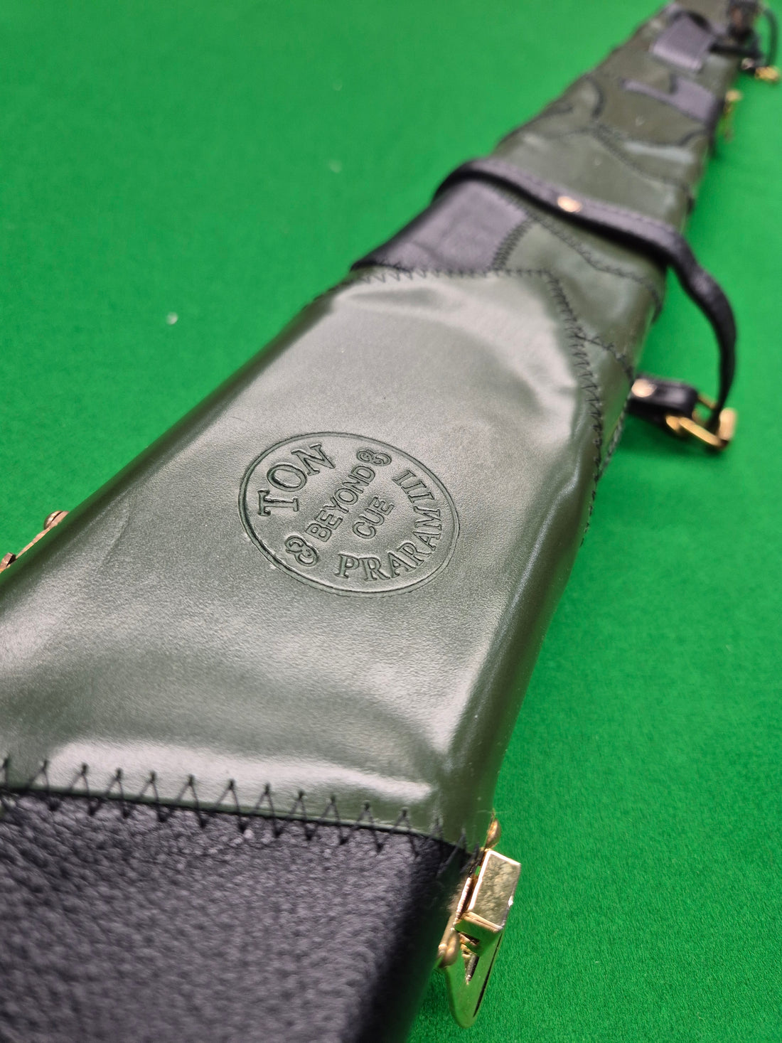 1 Piece 2 Slot Genuine Patchwork Leather