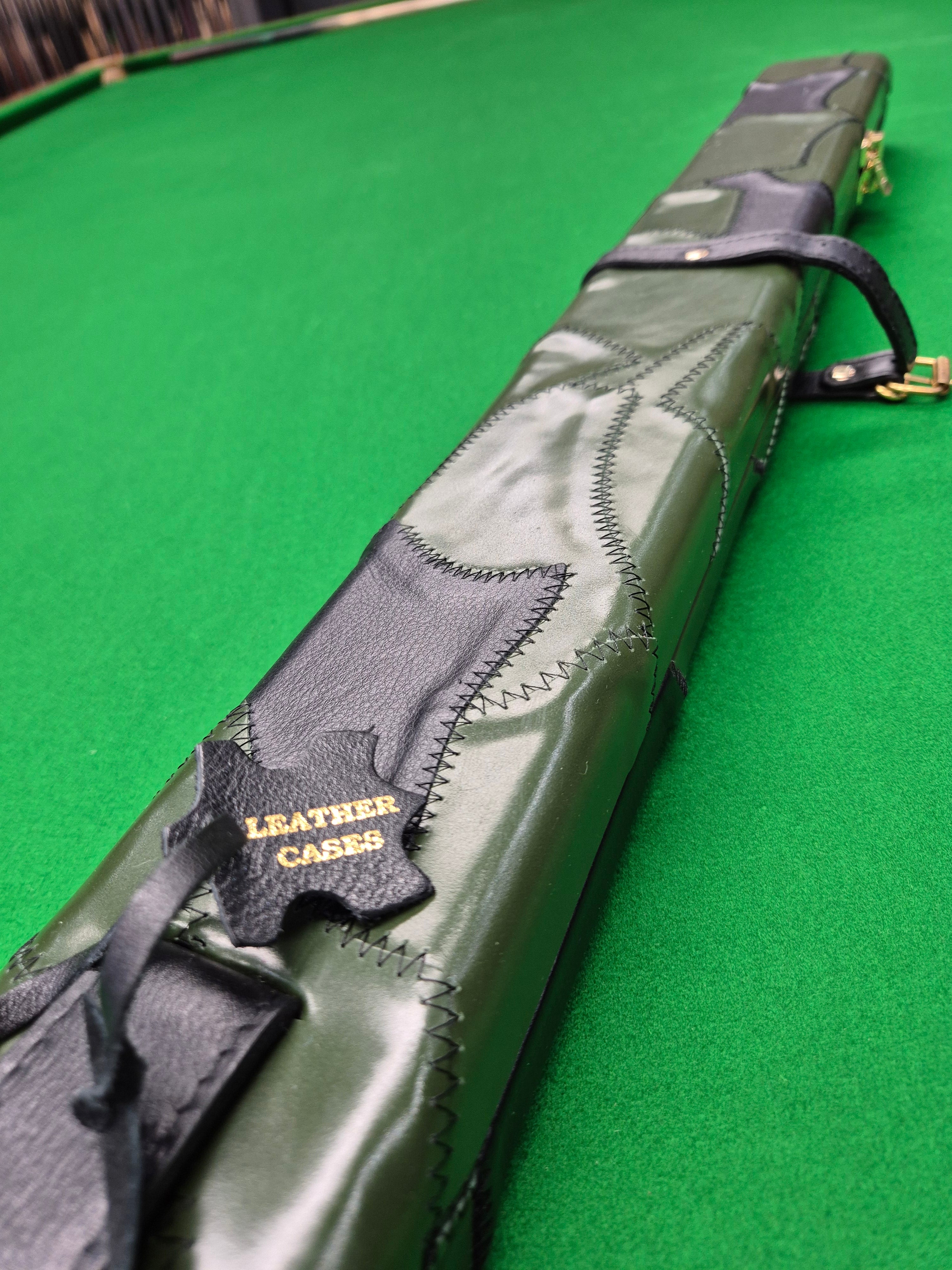 1 Piece 2 Slot Genuine Patchwork Leather