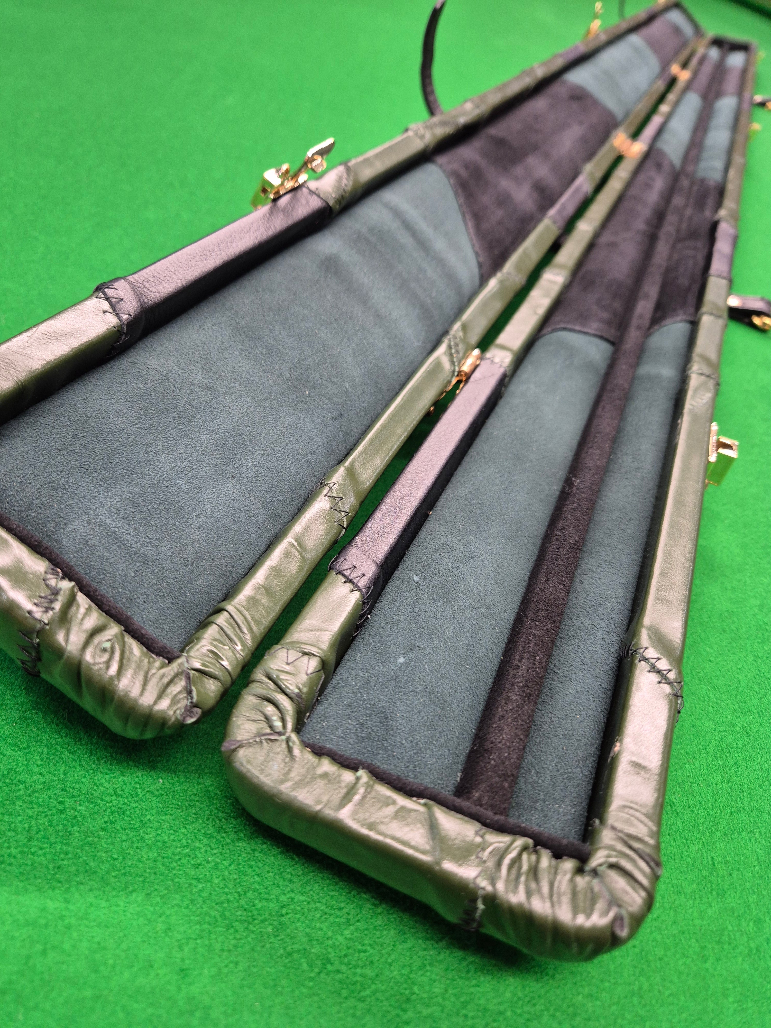 1 Piece 2 Slot Genuine Patchwork Leather