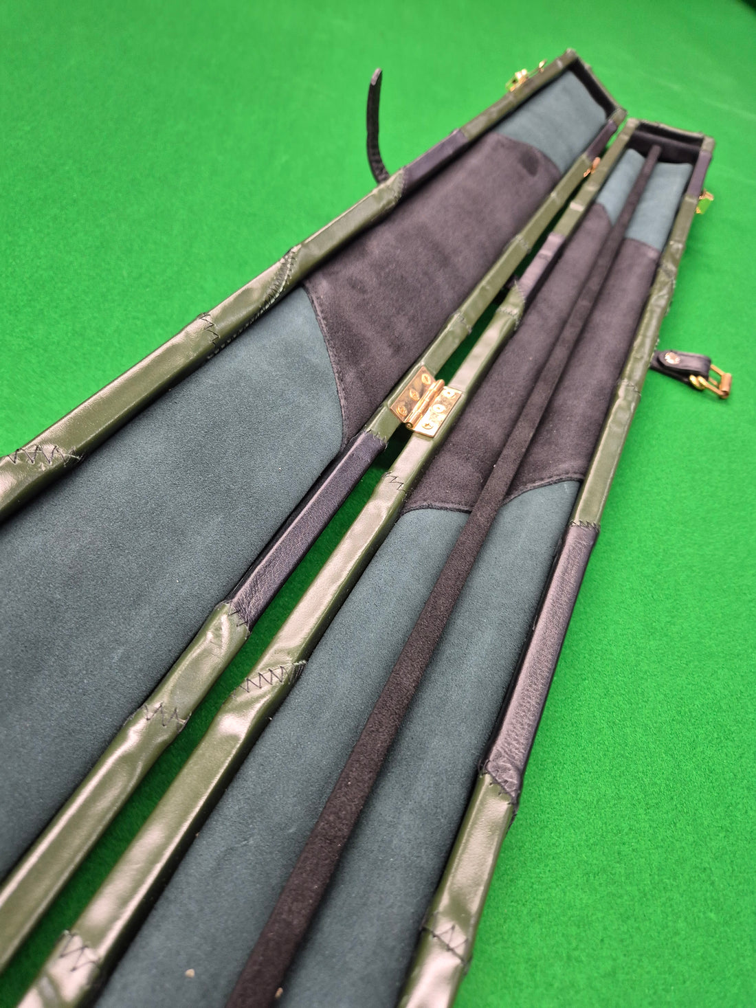 1 Piece 2 Slot Genuine Patchwork Leather