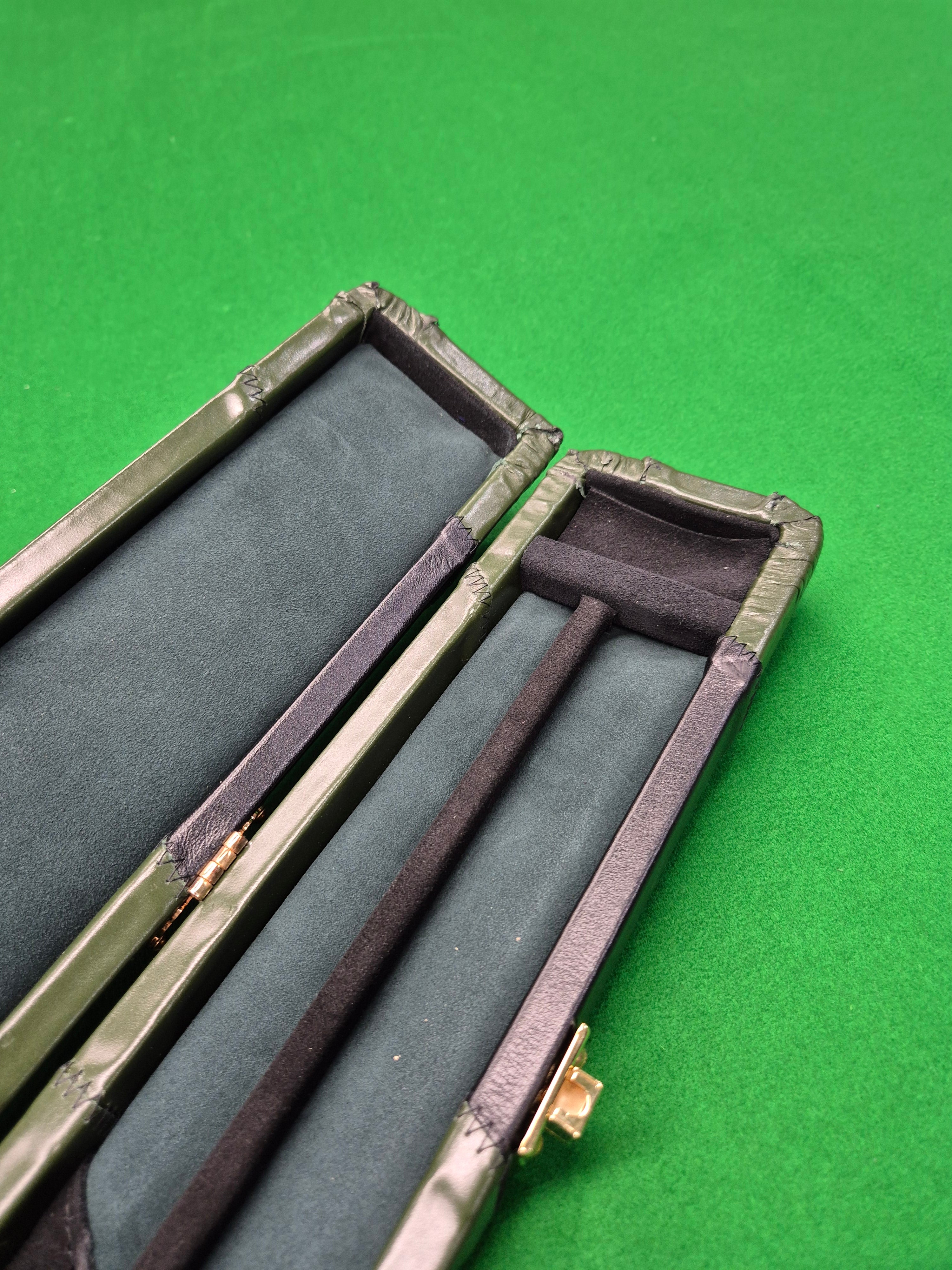 1 Piece 2 Slot Genuine Patchwork Leather