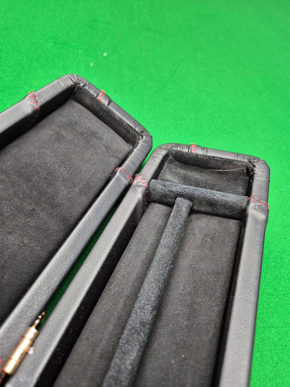 1 Piece 2 Slot Synthetic Leather Black MS01