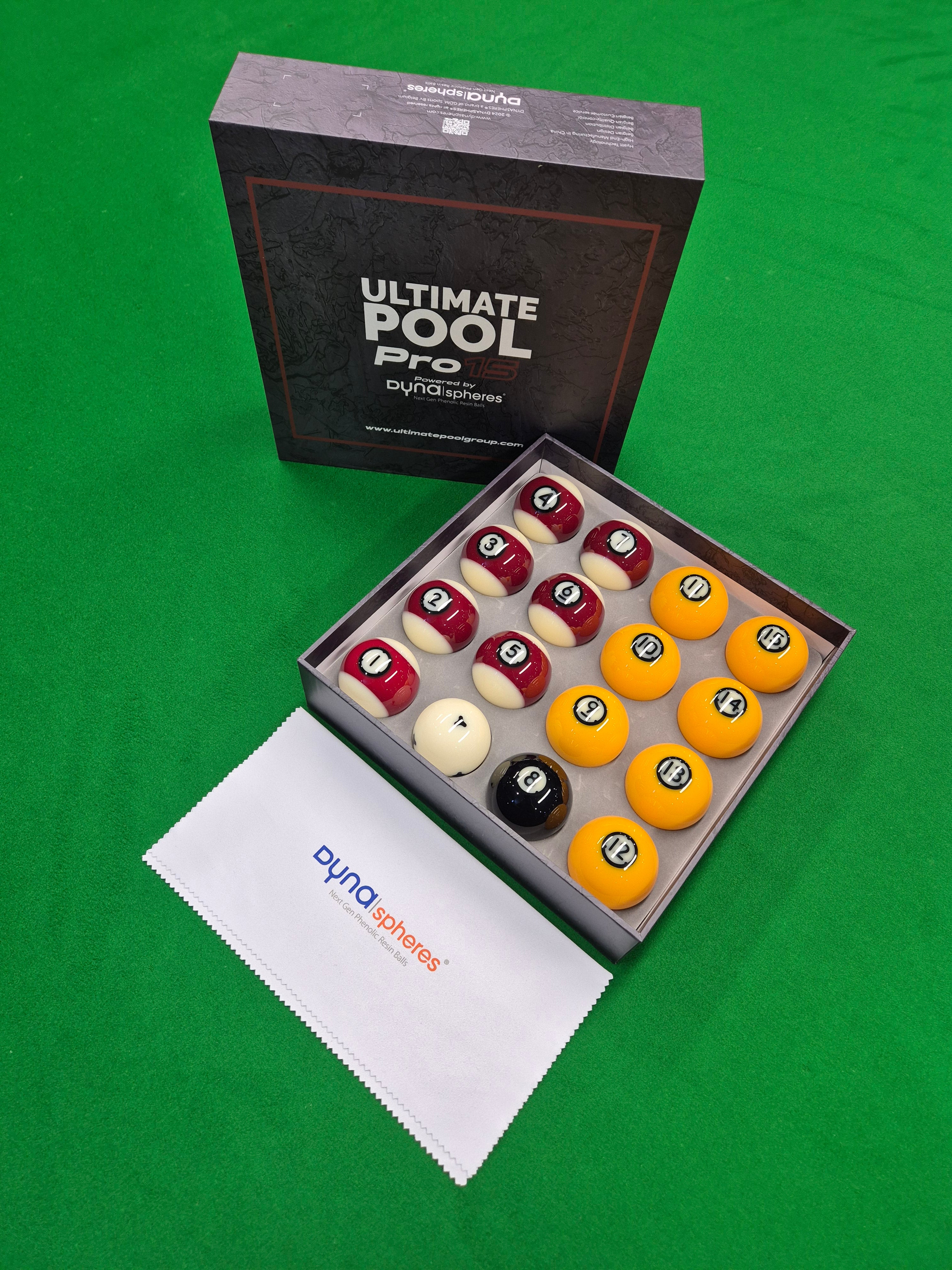 Pro 15 Dynaspheres - Official Ultimate Pool Ball Set