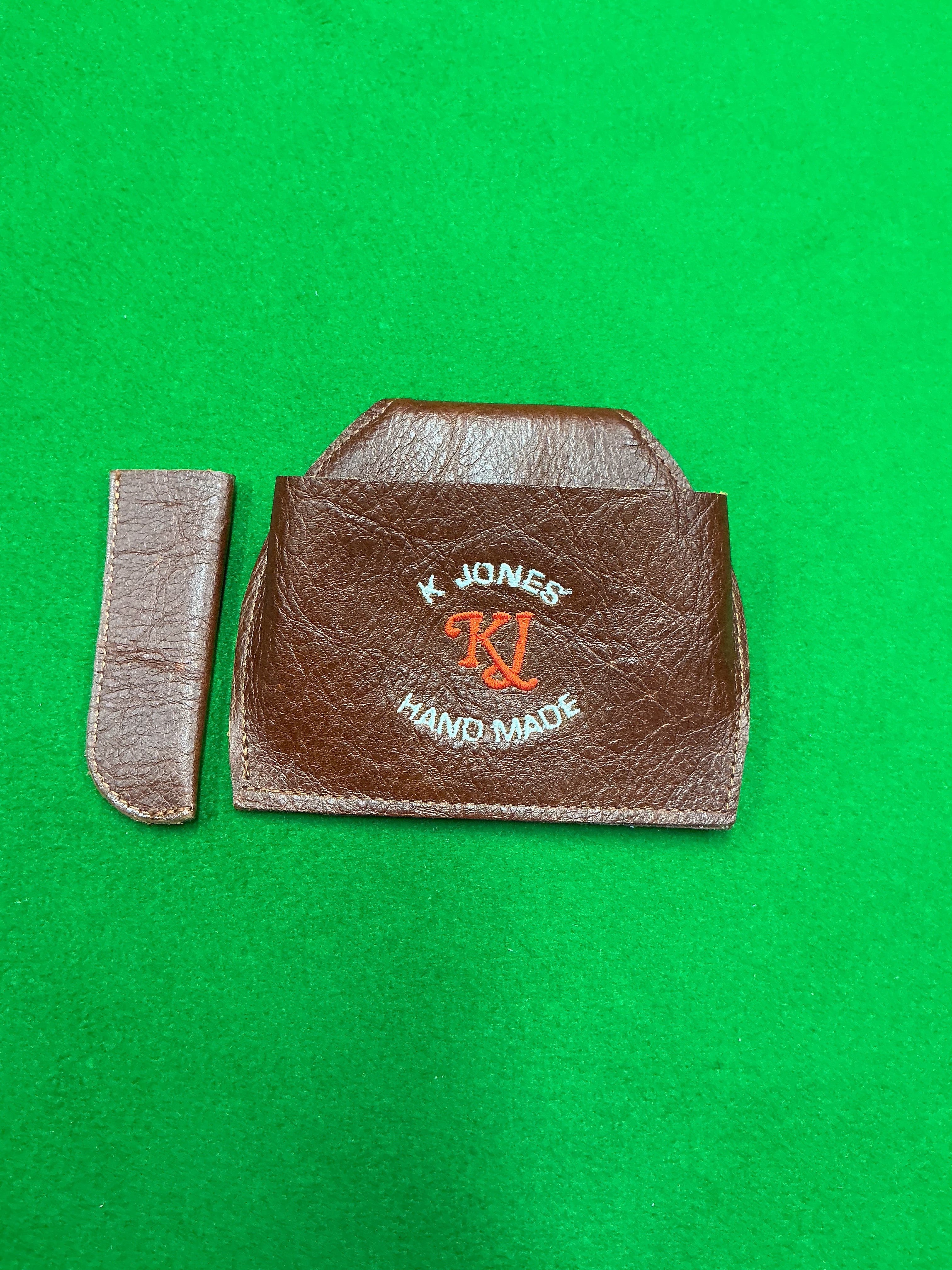 Chalk Pouch & Tip Protector set (genuine leather)