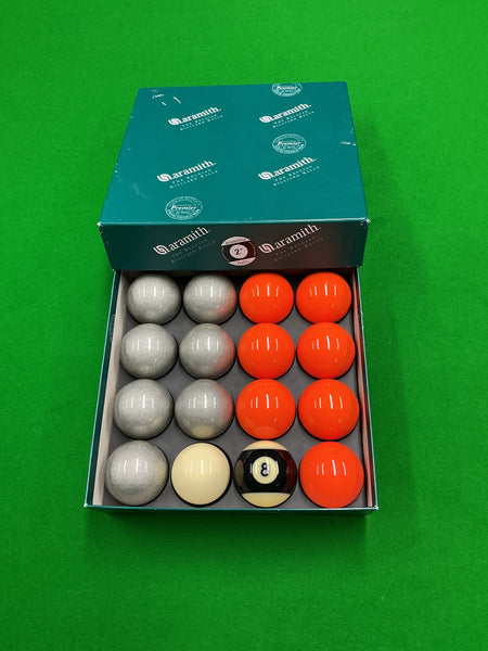8 Ball Pool Set Orange and Grey
