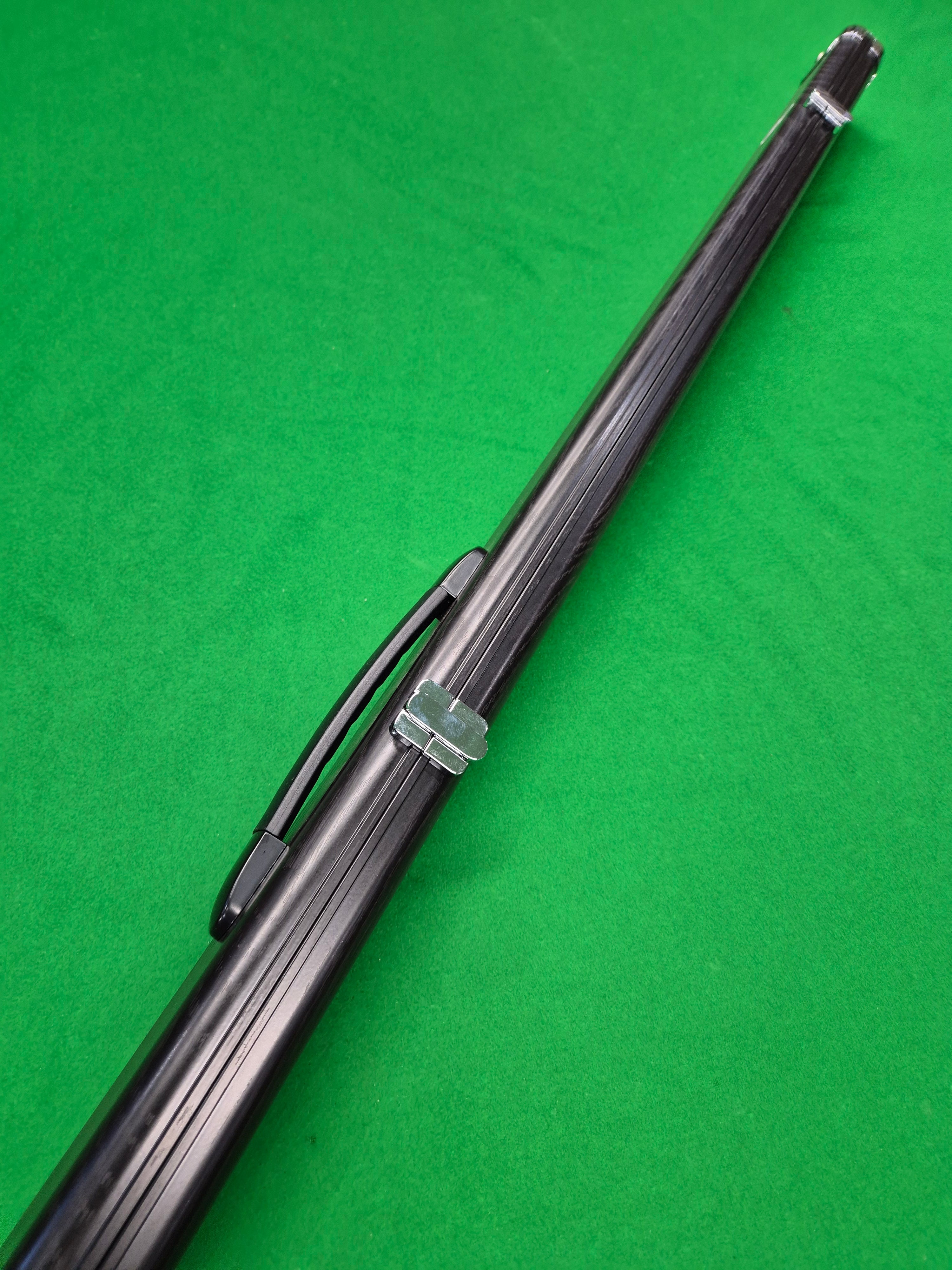 1 Piece 2 Slot Aluminium Slimline Black Woodgrain 1KJA03