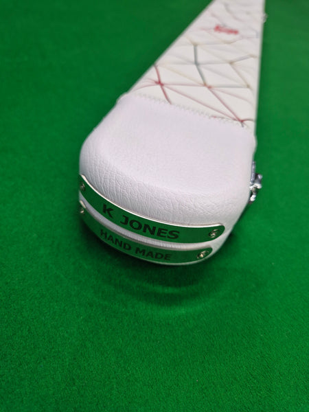 1 Piece 2 Slot Synthetic Leather White Geo  [1KJS23]