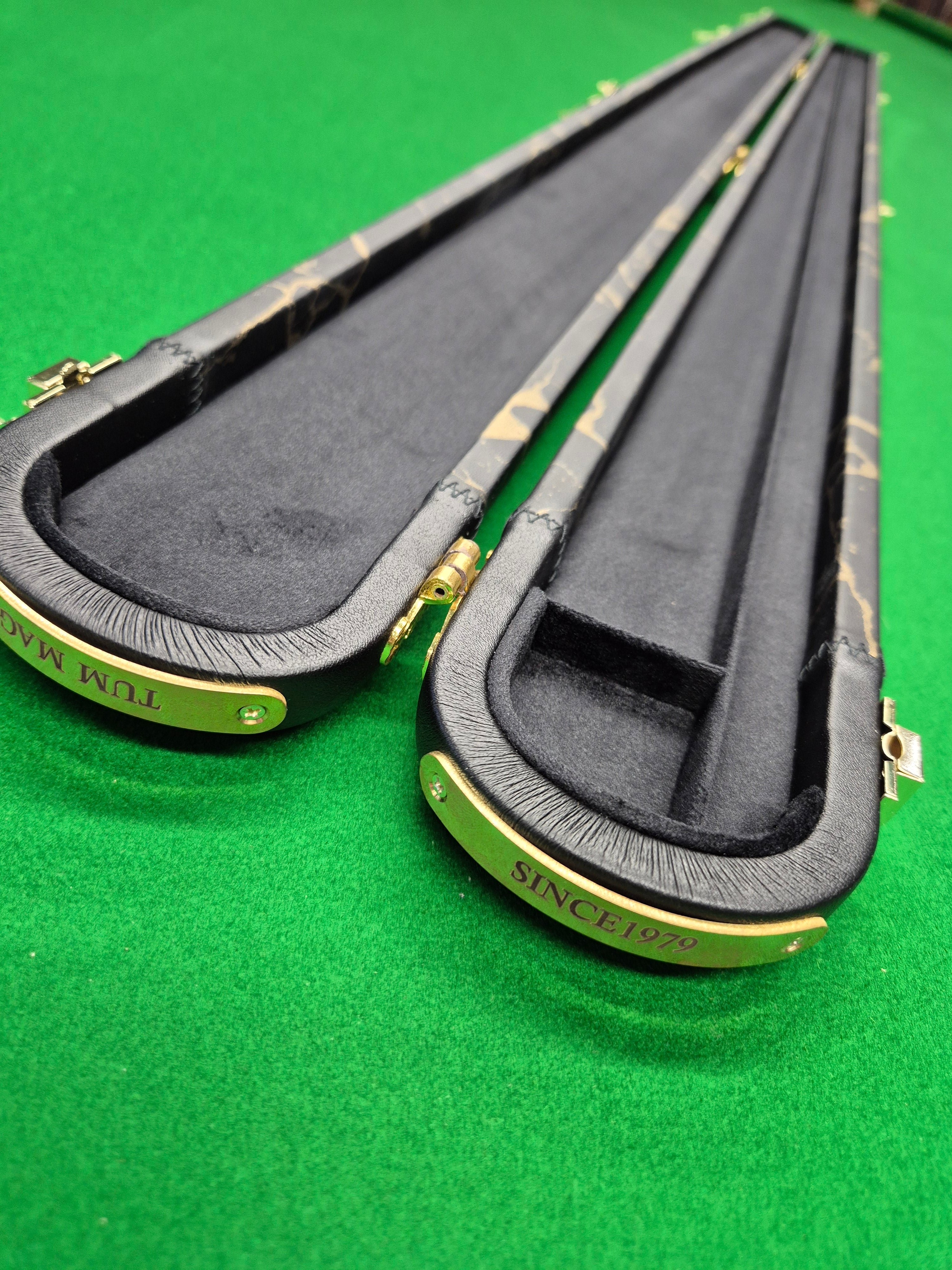 1 Piece 2 Slot Synthetic Black & Gold [TMCC4]