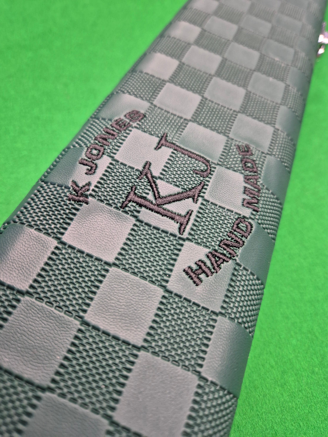 3/4 2 Slot Synthetic Leather Green [KJC-41]