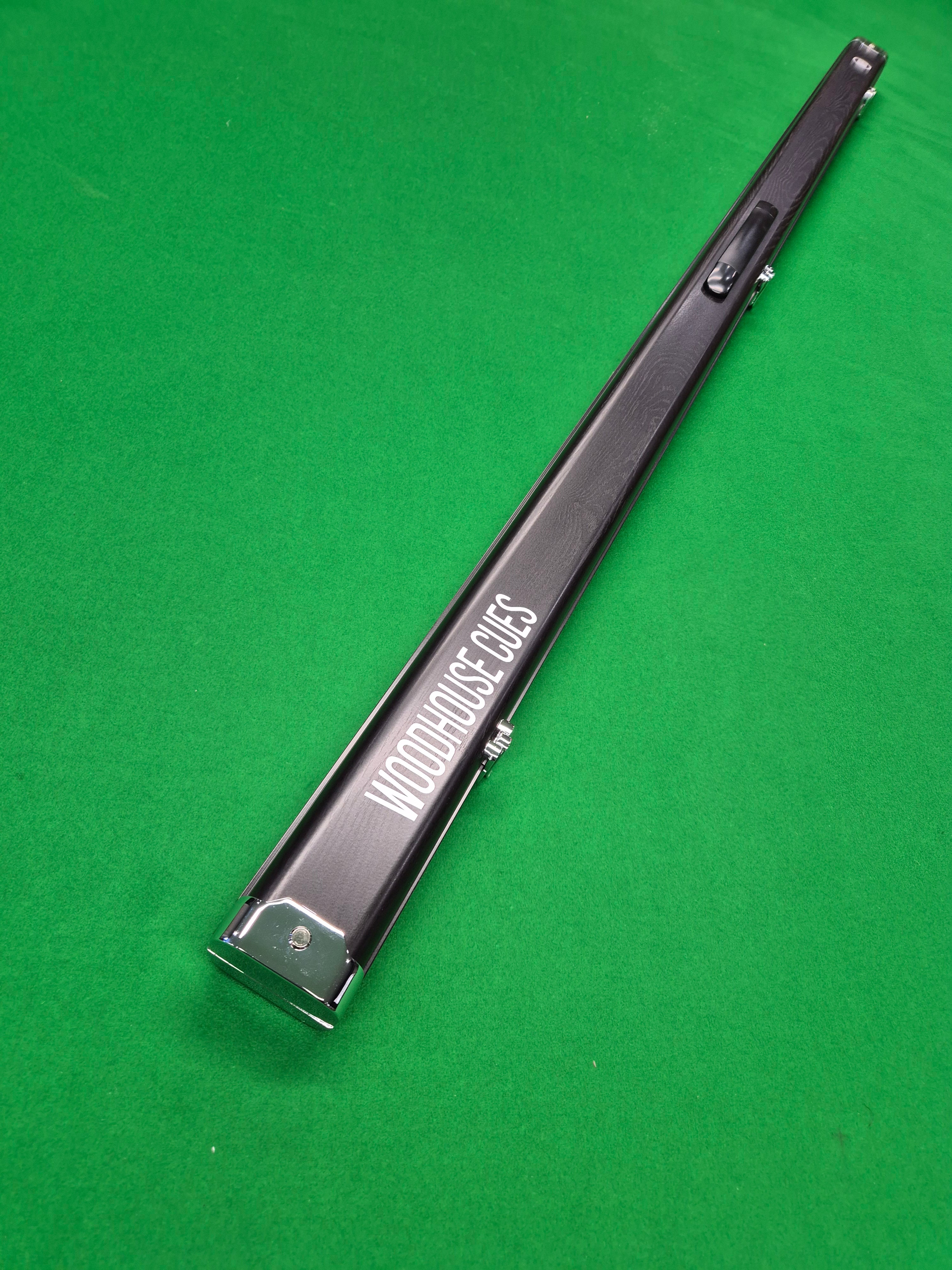 1 Piece 2 Slot Aluminium Slimline Black Woodgrain [WHC5]