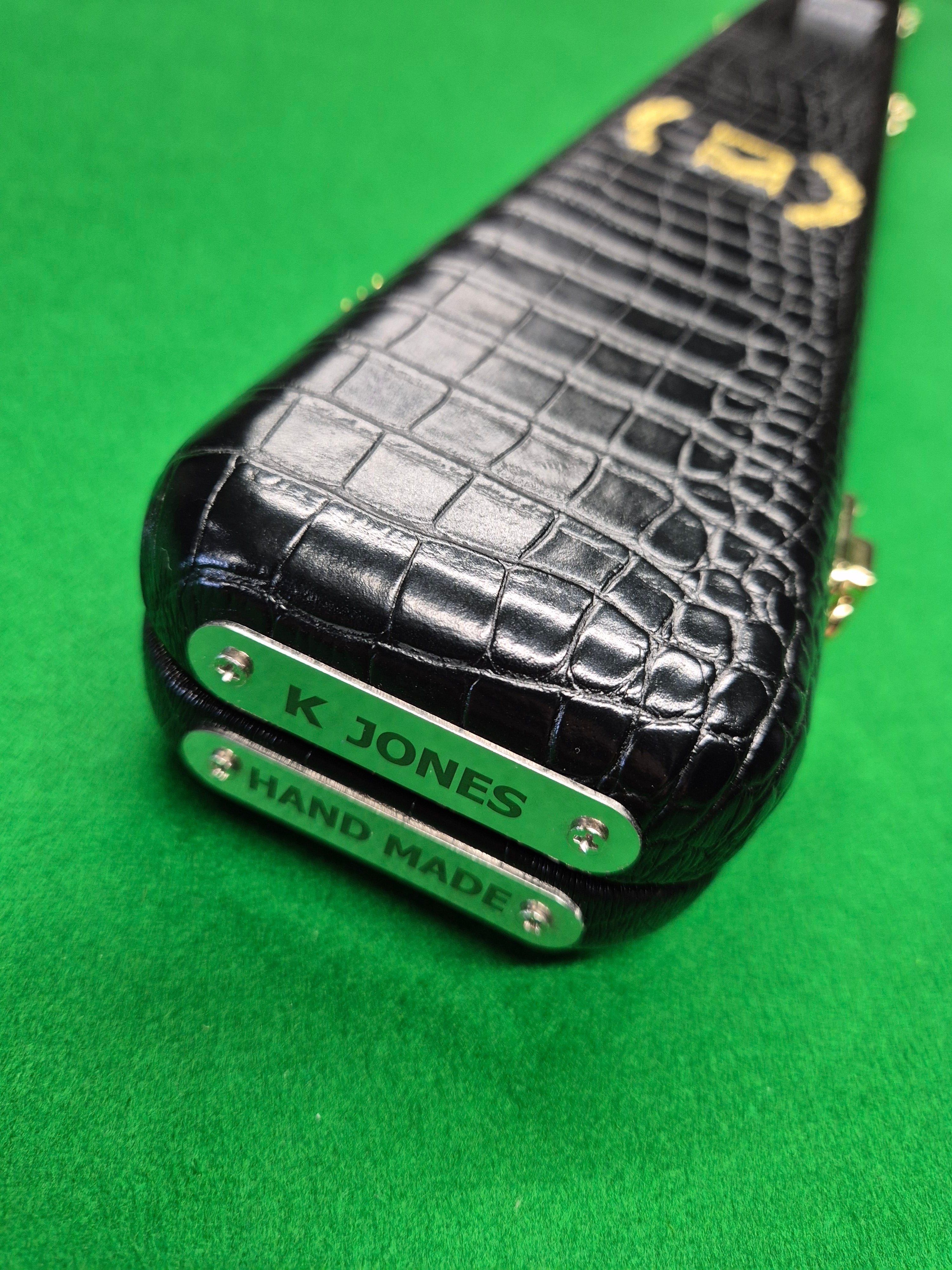 3/4 2 Slot Synthetic Leather Black [KJC-38]