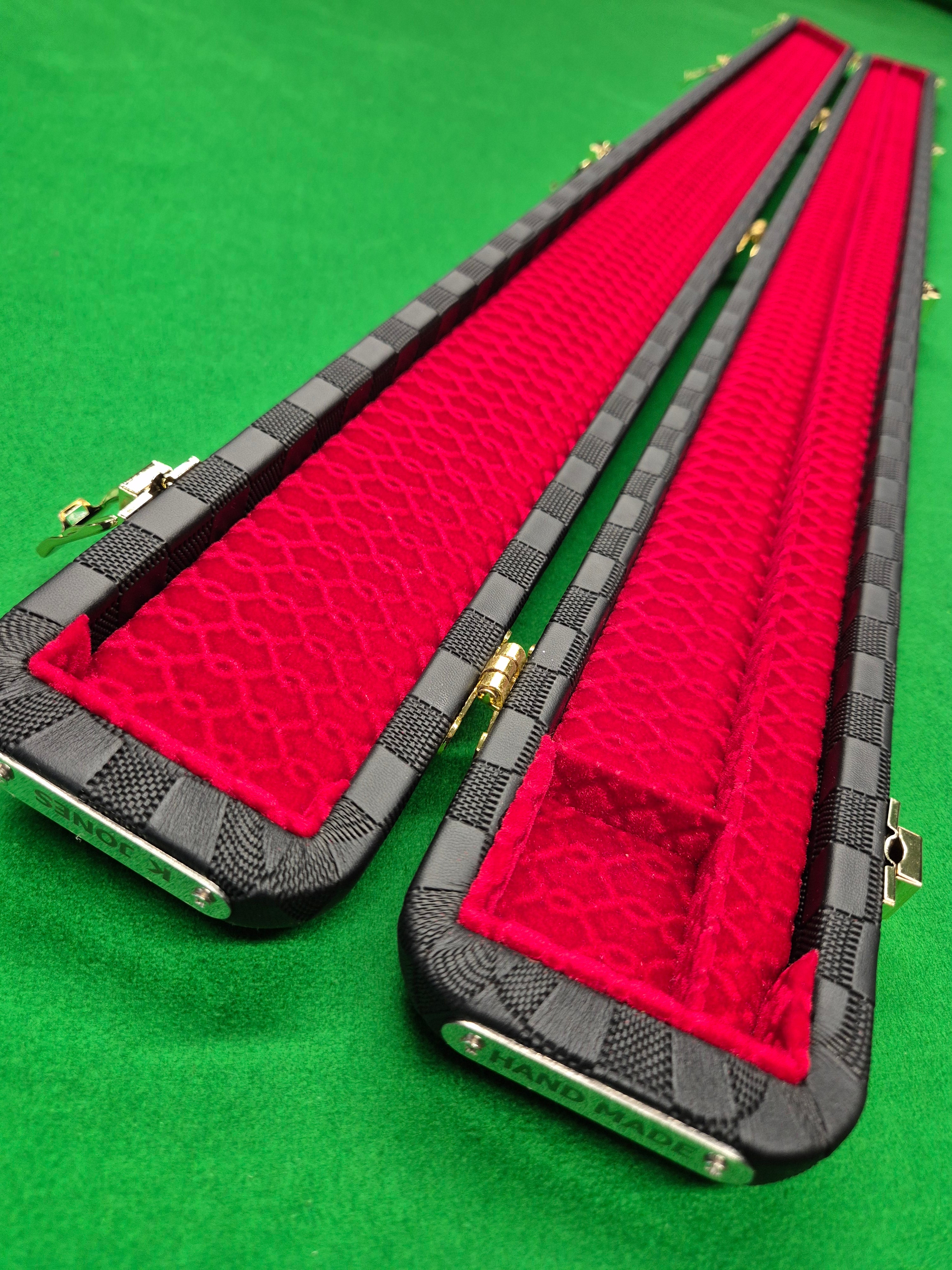3/4 2 Slot Synthetic Leather Black [KJC-37]