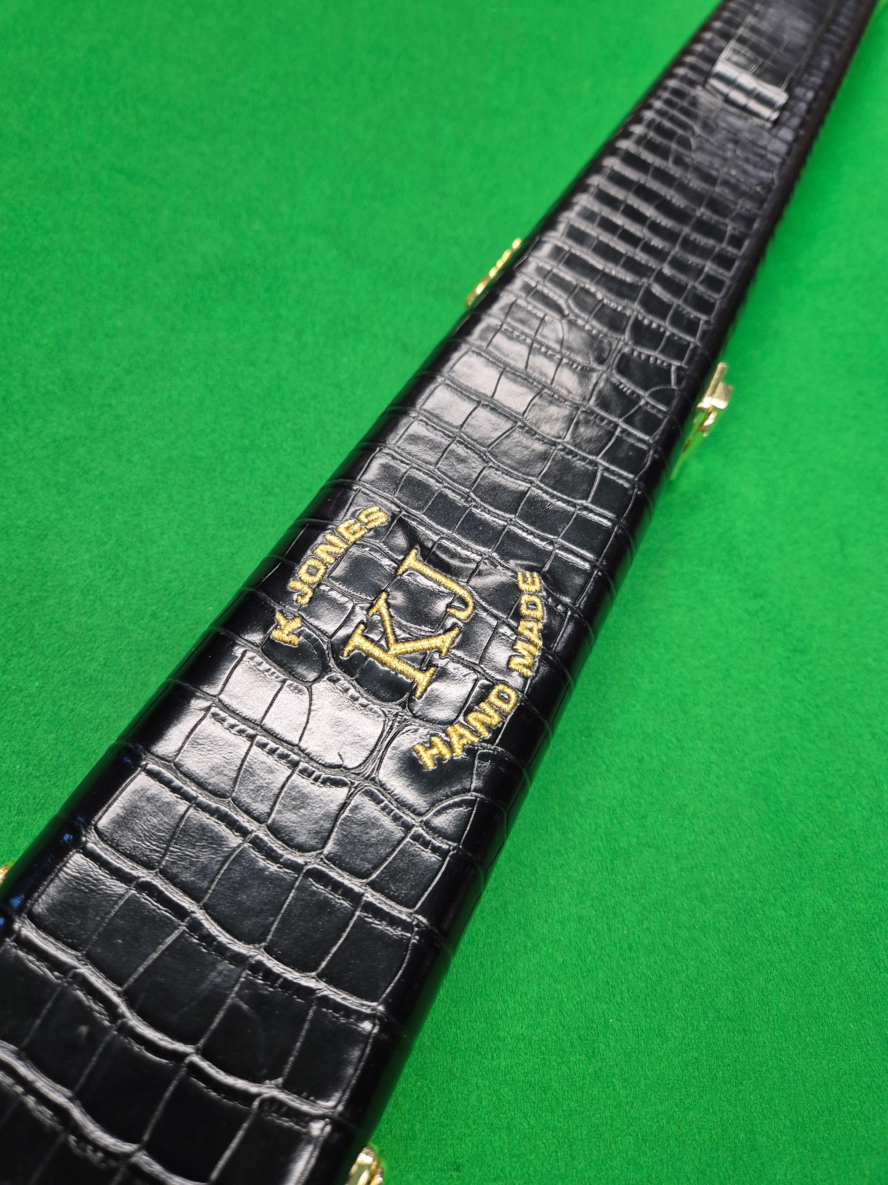 3/4 2 Slot Synthetic Leather Black [KJC-44]