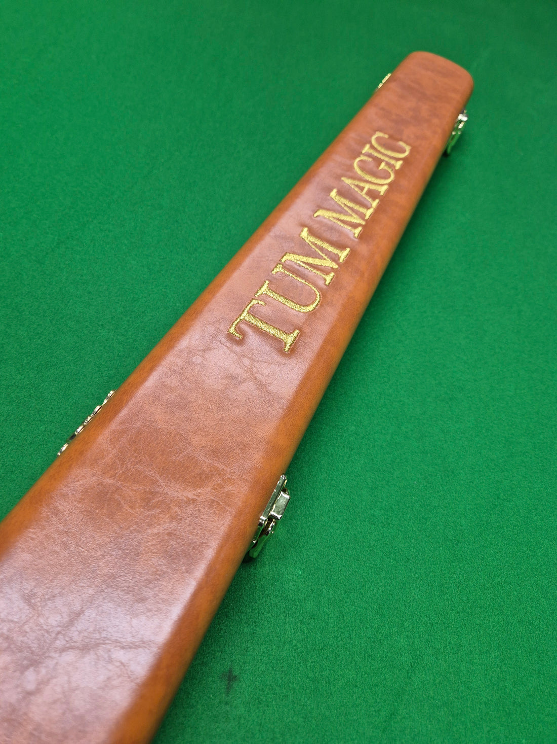 1 Piece 2 Slot Synthetic Leather Professional Brown [TMCC1]