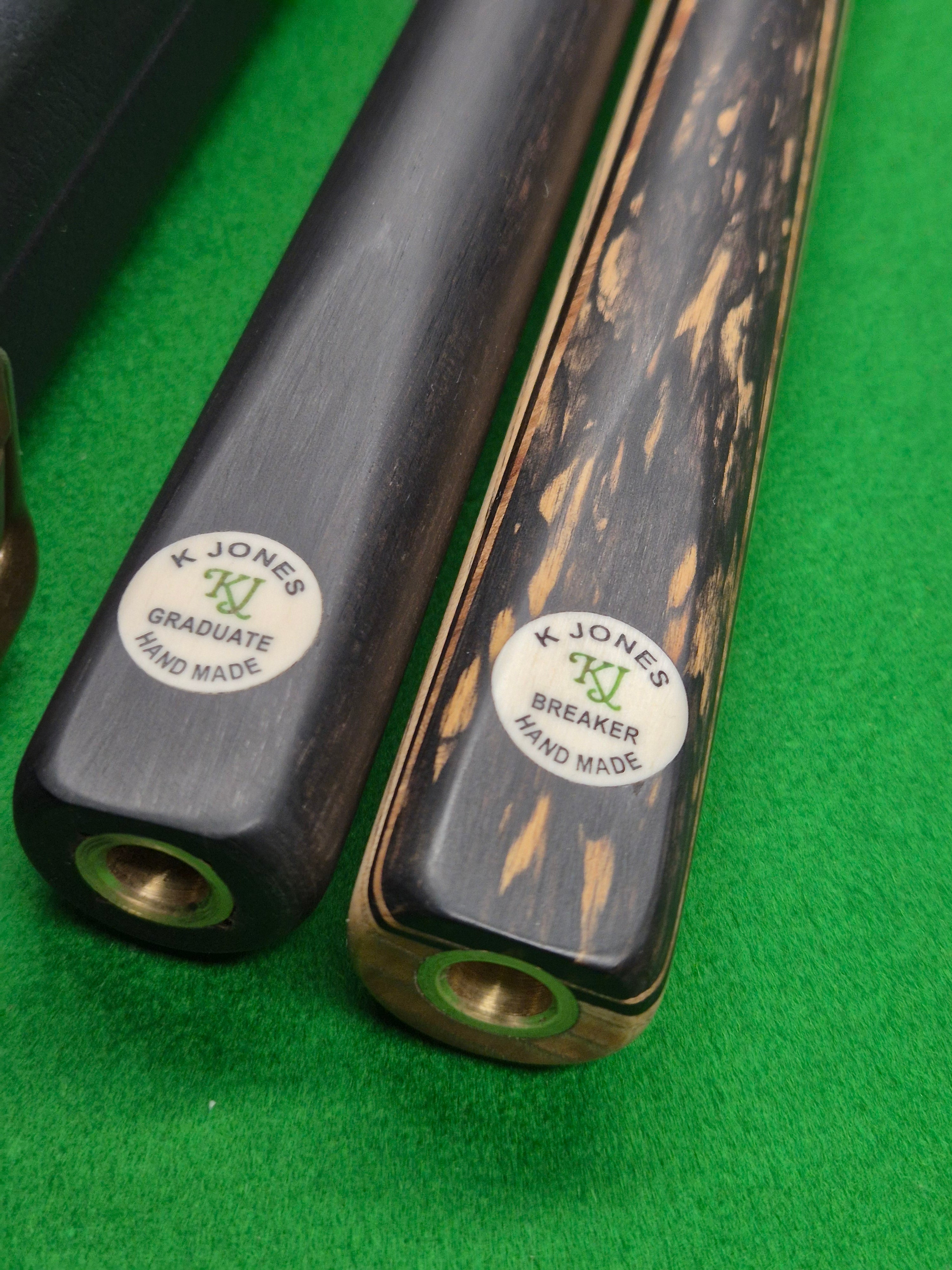 New Junior KJ Cue, Break Cue & Case Set With Accessories