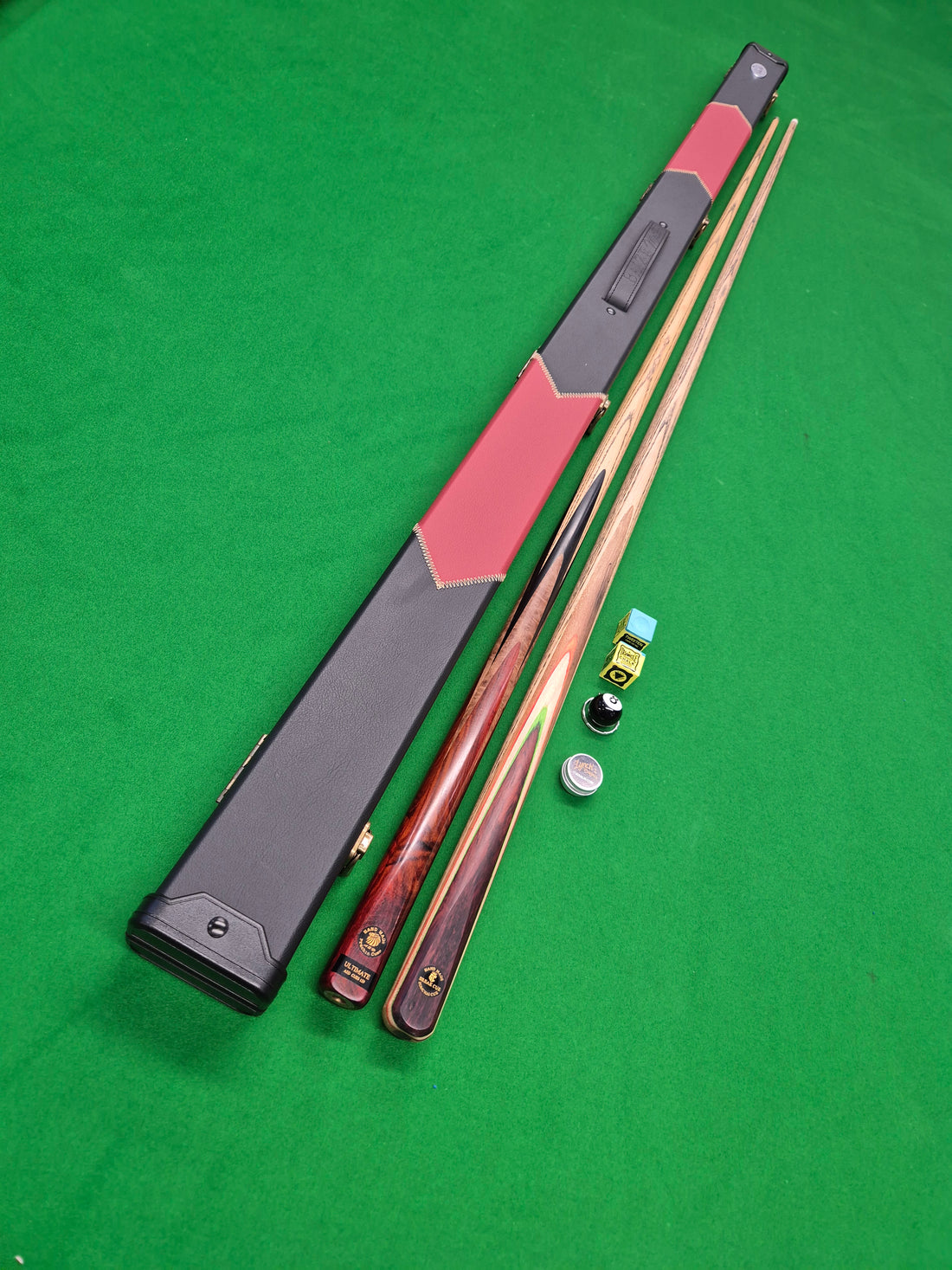 New ASD Ultimate Playing Cue, Break Cue & Case Set with Accessories