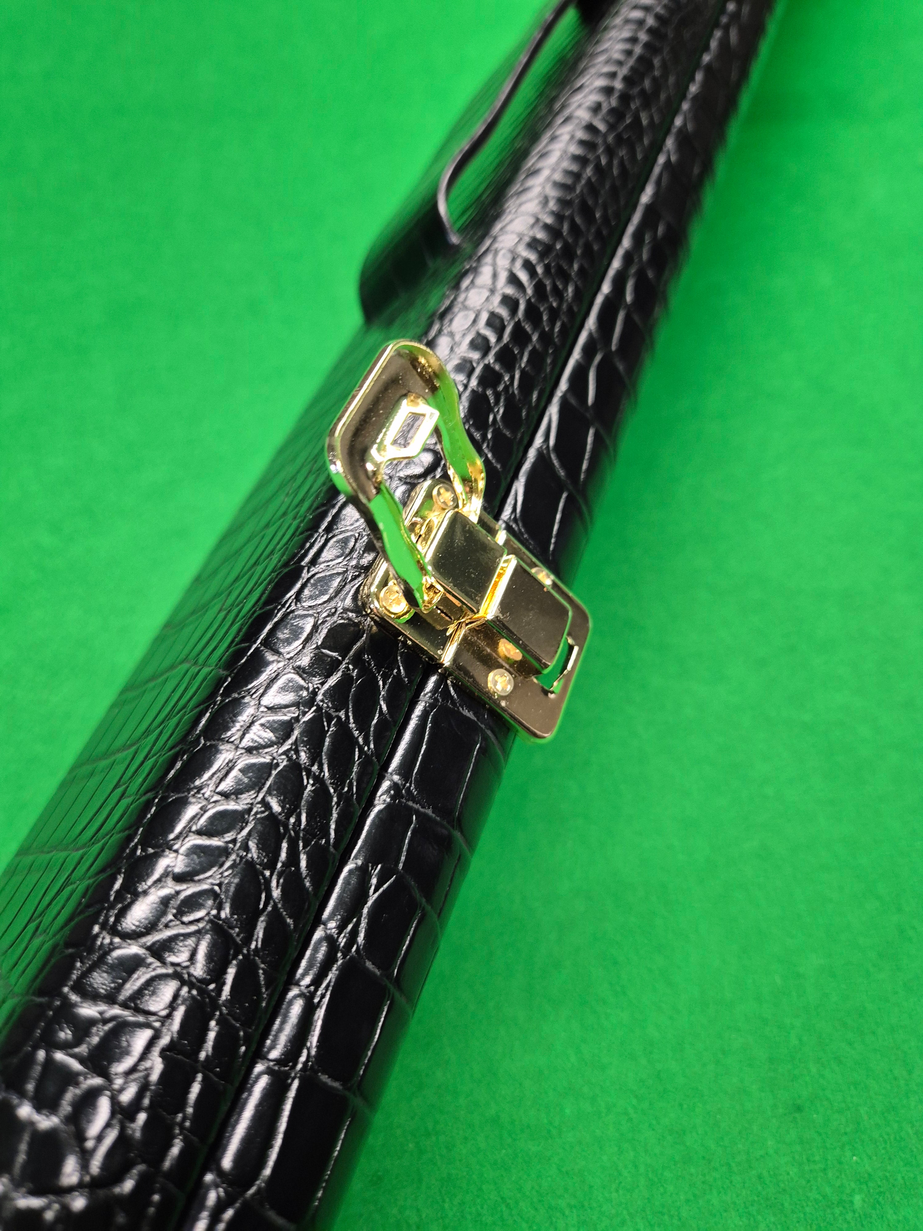 3/4 2 Slot Synthetic Leather Black [KJC-38]