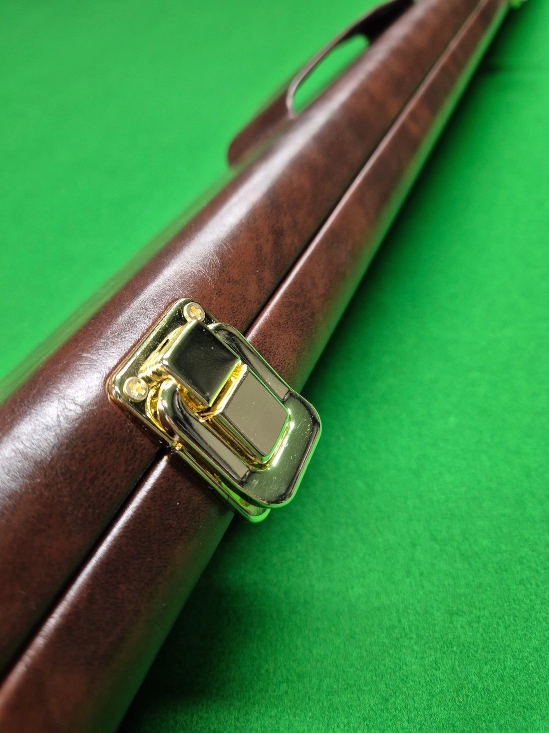 1 Piece 2 Slot Synthetic Leather Professional Dark Brown [TMCC2]