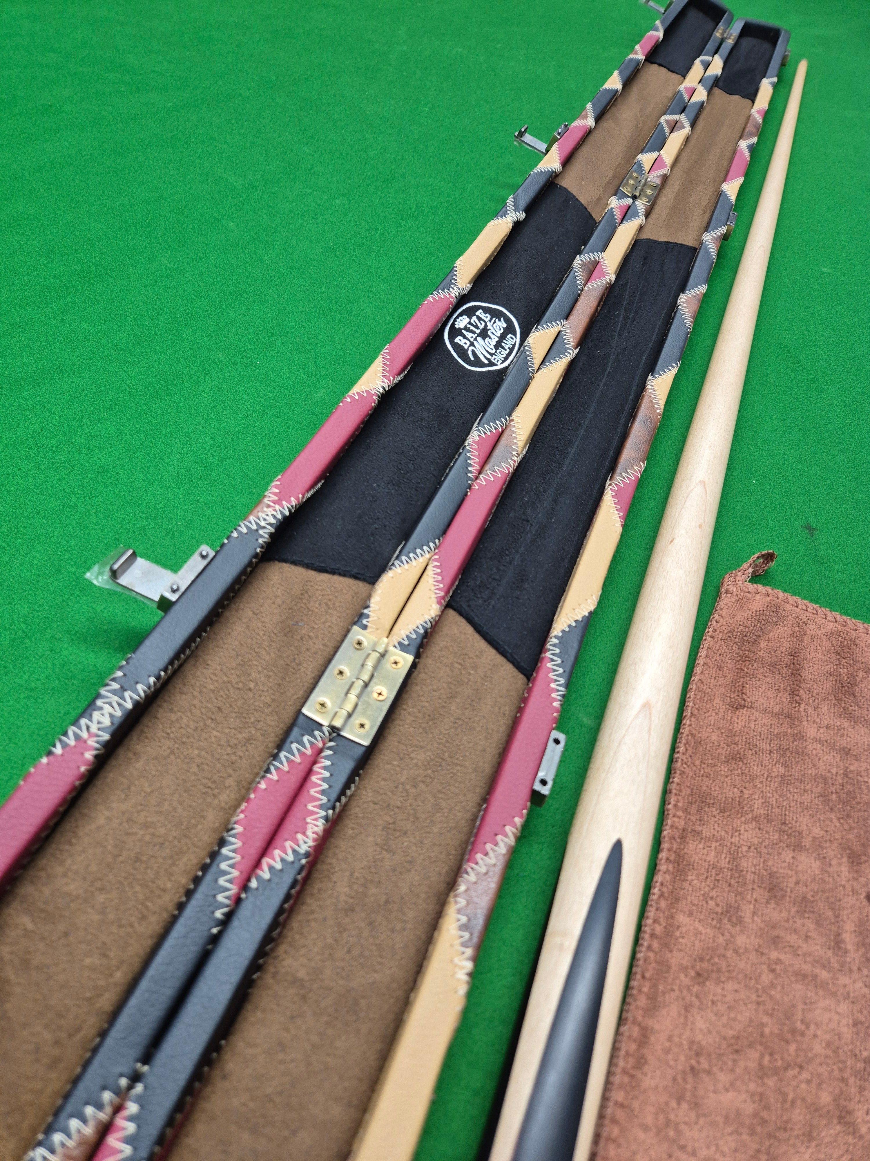 New Six Red Hells Ultimate Pool Cue & Case with Accessories