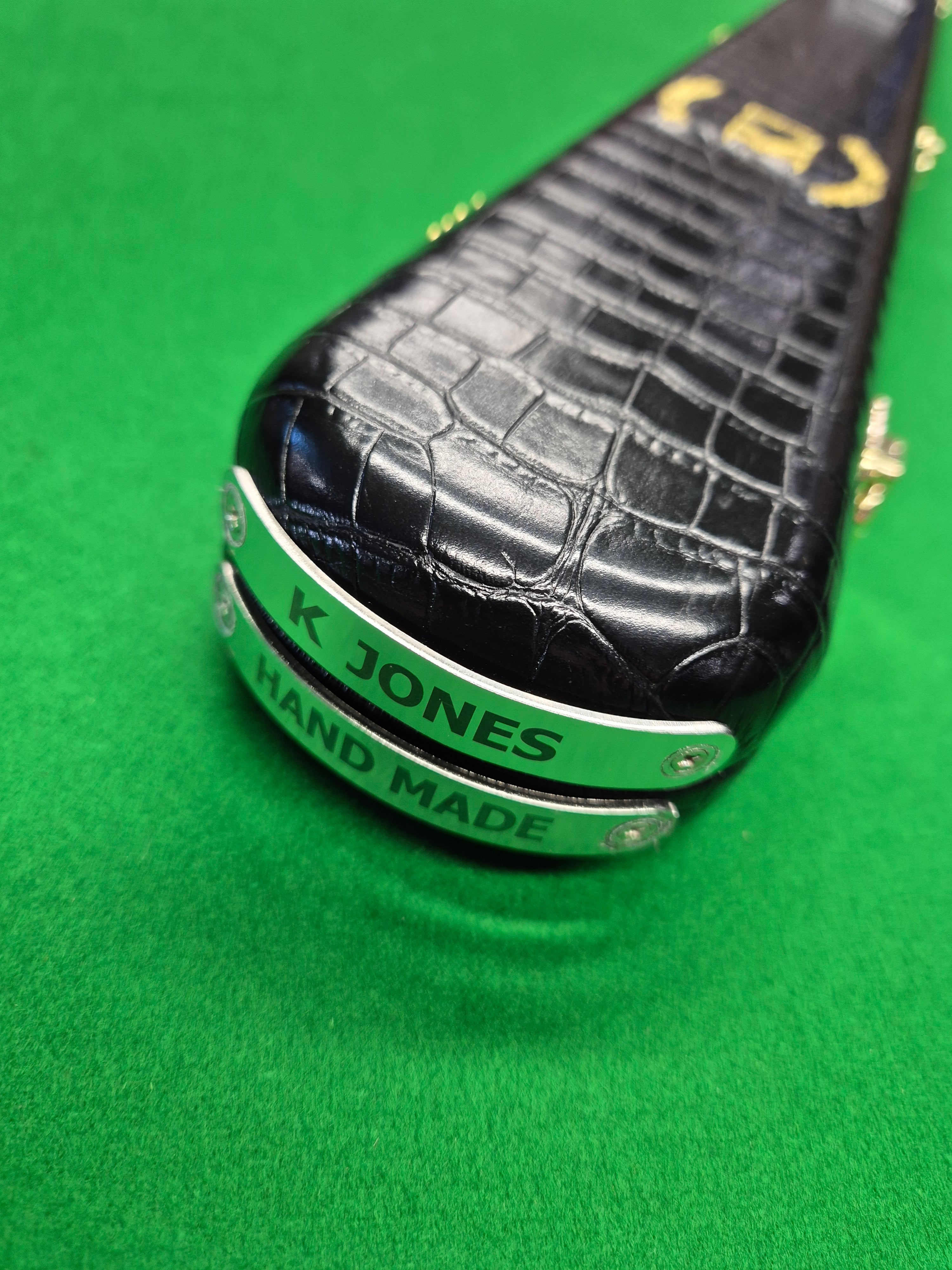 3/4 2 Slot Synthetic Leather Black [KJC-44]