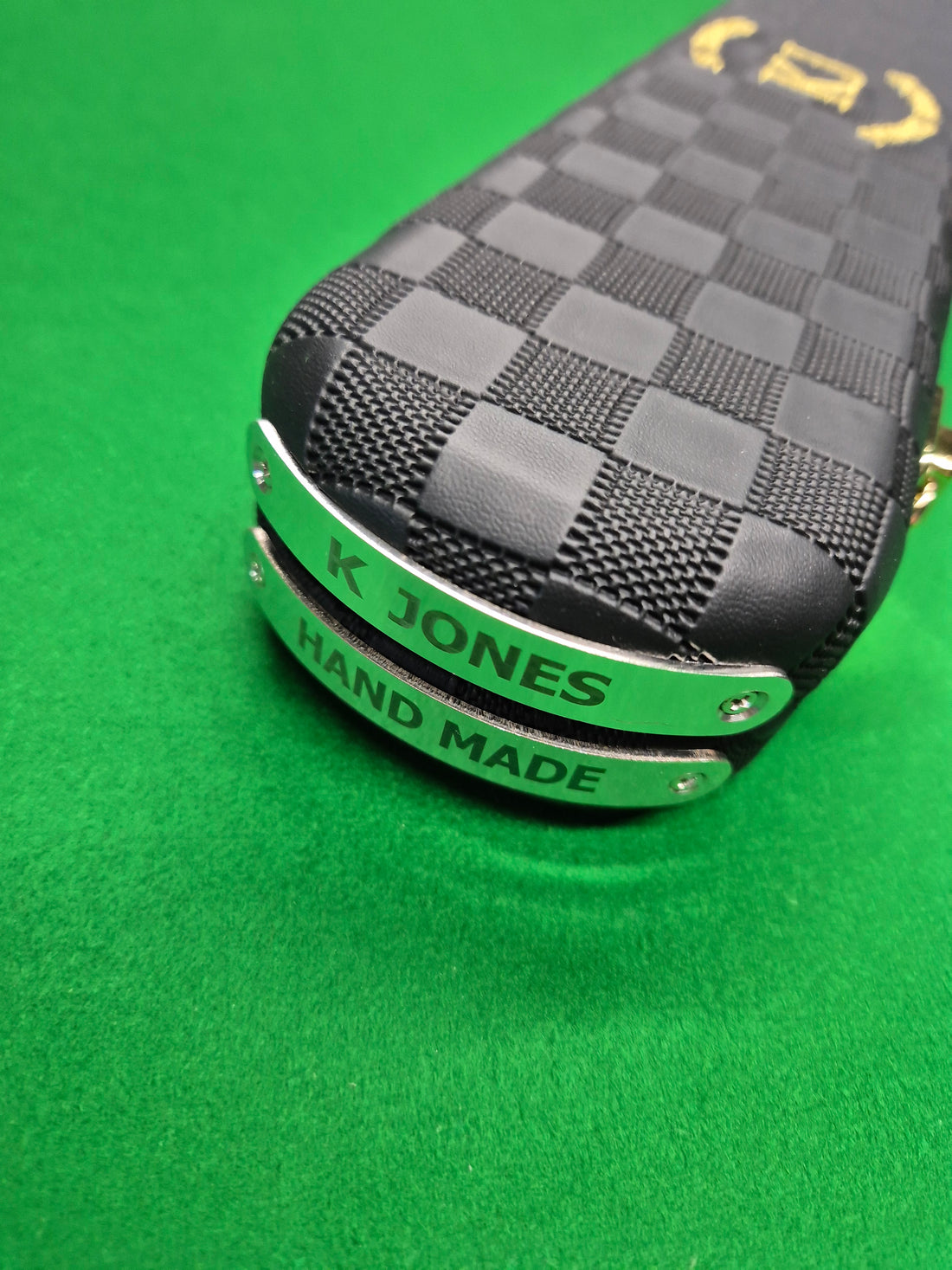 3/4 2 Slot Synthetic Leather Black [KJC-39]