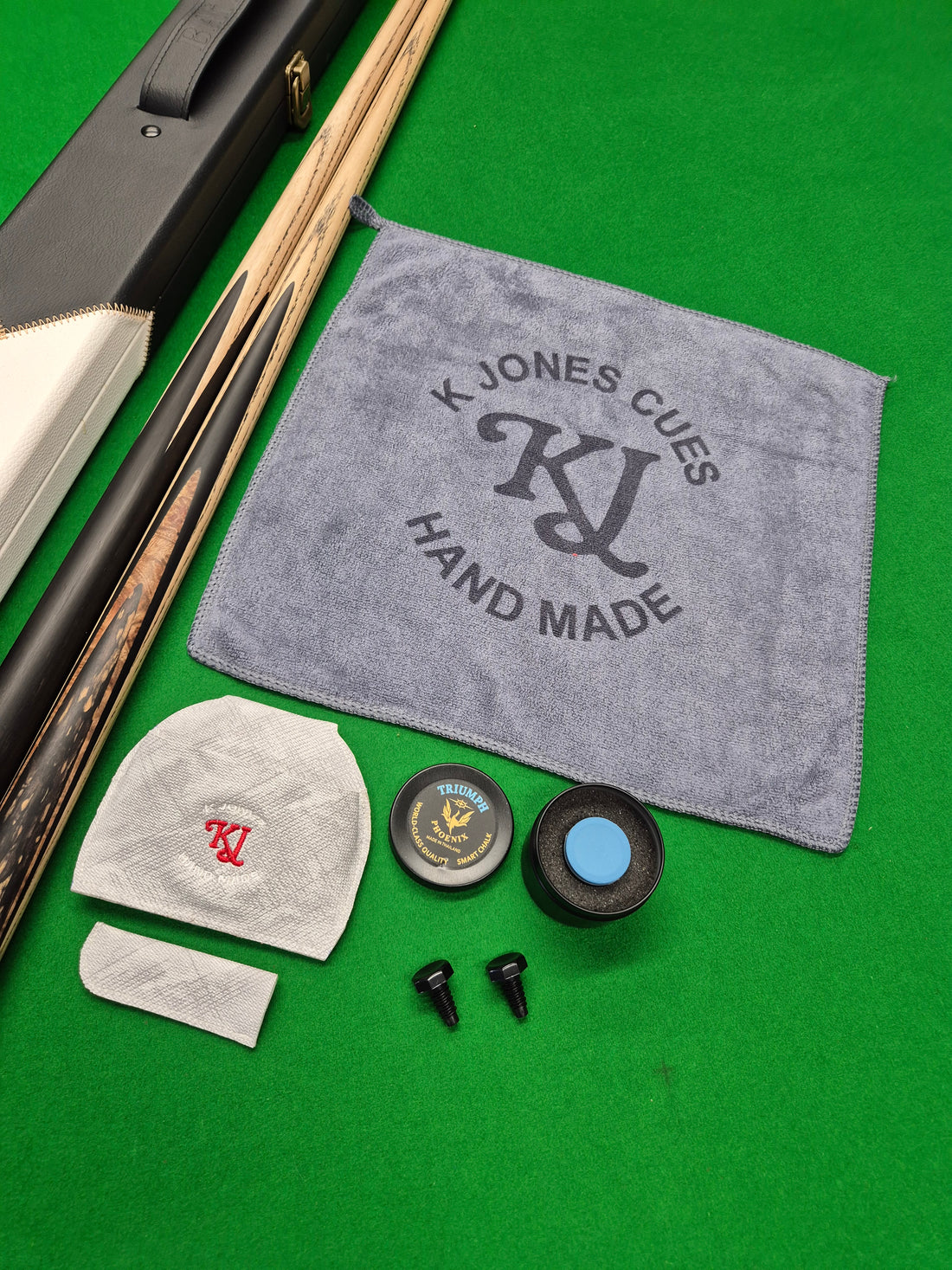New Junior KJ Cue, Break Cue & Case Set With Accessories