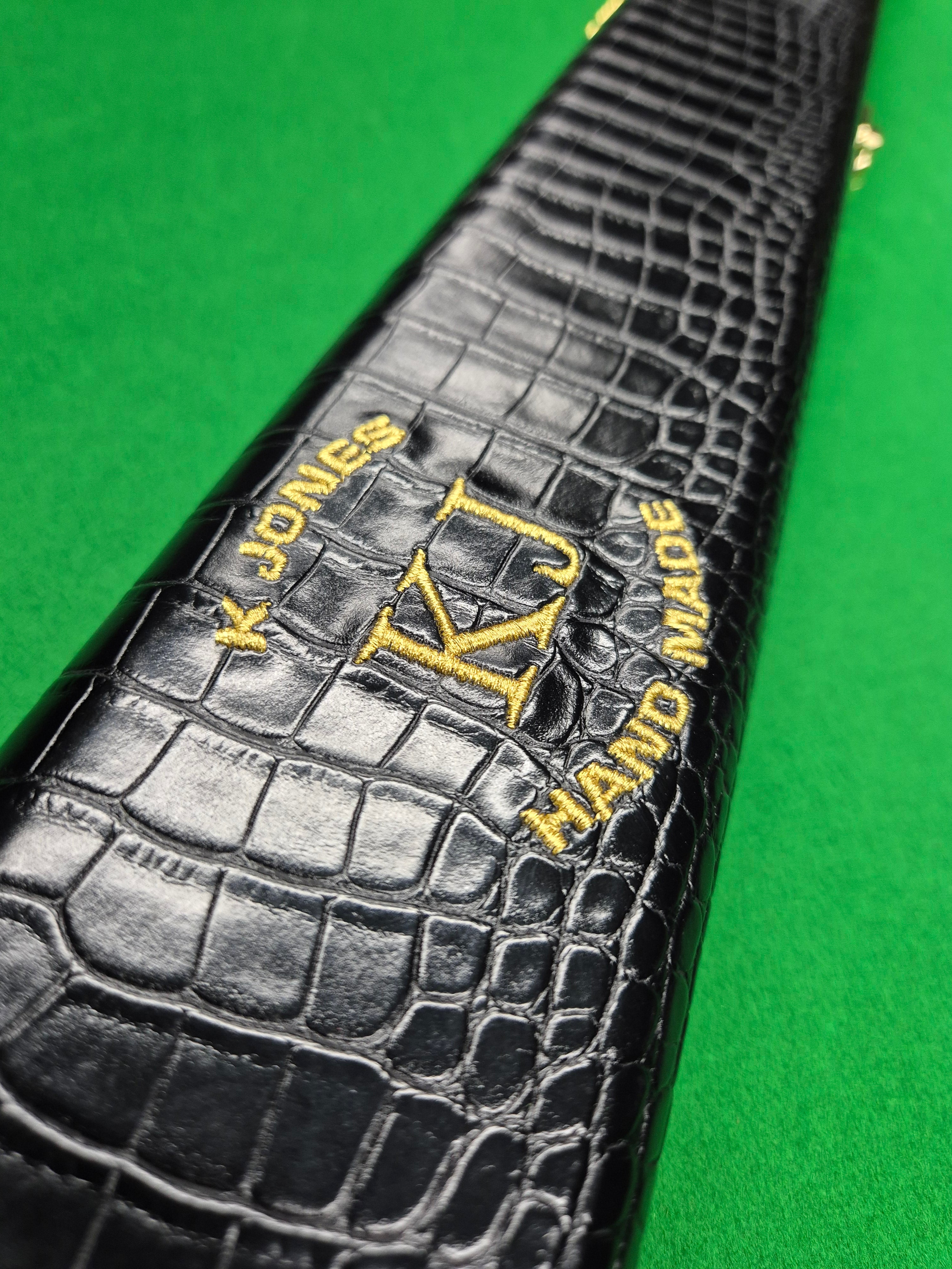 3/4 2 Slot Synthetic Leather Black [KJC-38]