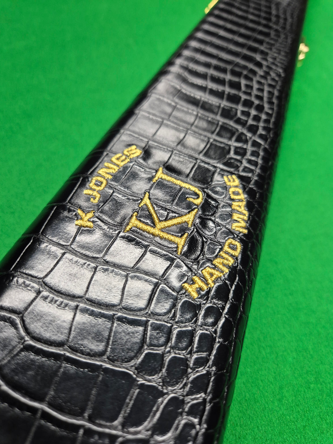 3/4 2 Slot Synthetic Leather Black [KJC-38]